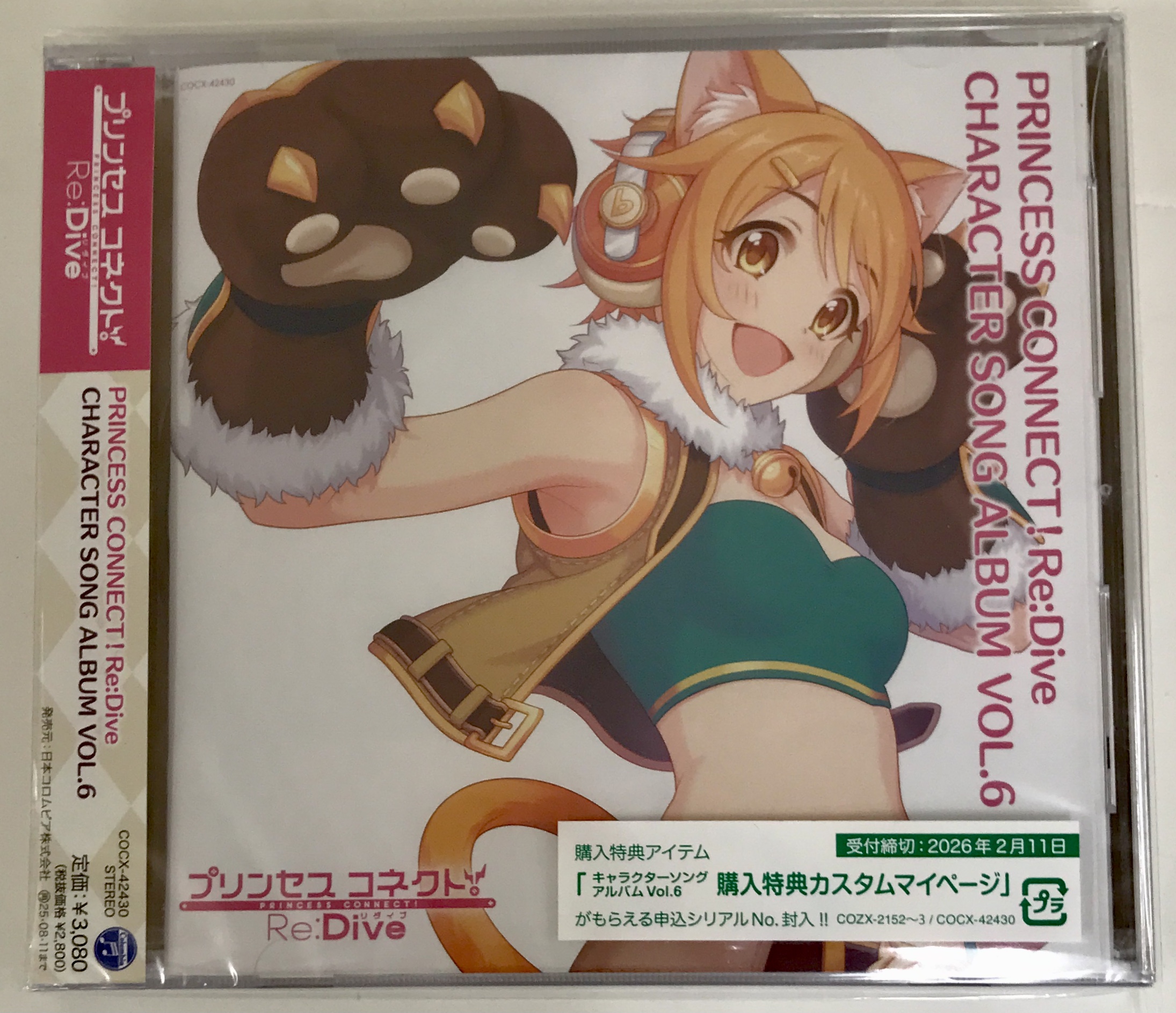 【未開封】プリンセスコネクト!Re:Dive CHARACTER SONG ALBUM VOL.6 (通常盤)