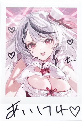 ホロライブ 誕生日記念2024 直筆メッセージ入りチェキ風ブロマイドカード 沙花叉クロヱ