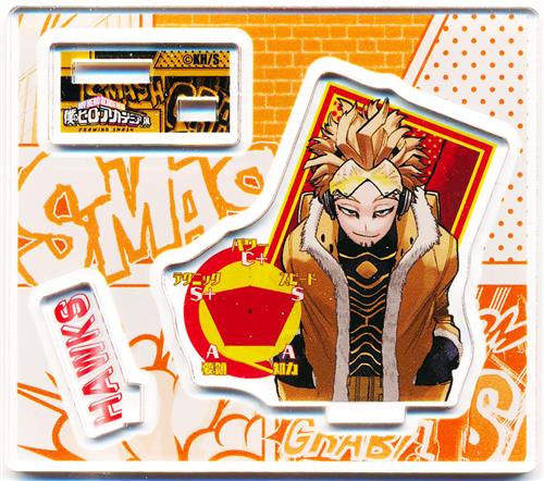 僕のヒーローアカデミア 僕のヒーローアカデミア展 DRAWING SMASH アクリルフィギュアコレクション ヒロアカ展KV Ver. group.1 ホークス