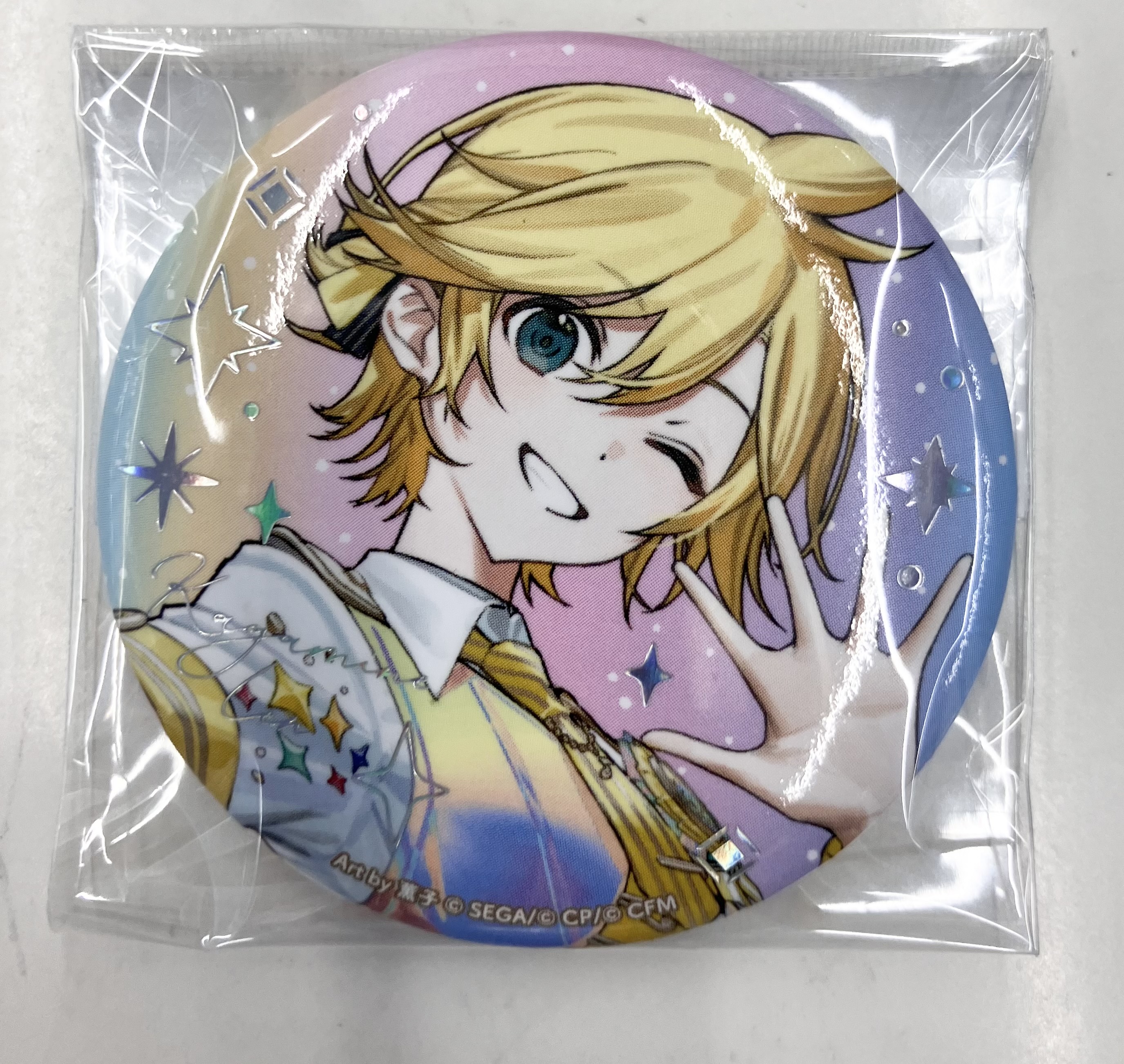 プロジェクトセカイ カラフルステージ! 5th Anniversary 感謝祭 オーロラ箔押し缶バッジコレクション A 鏡音レン