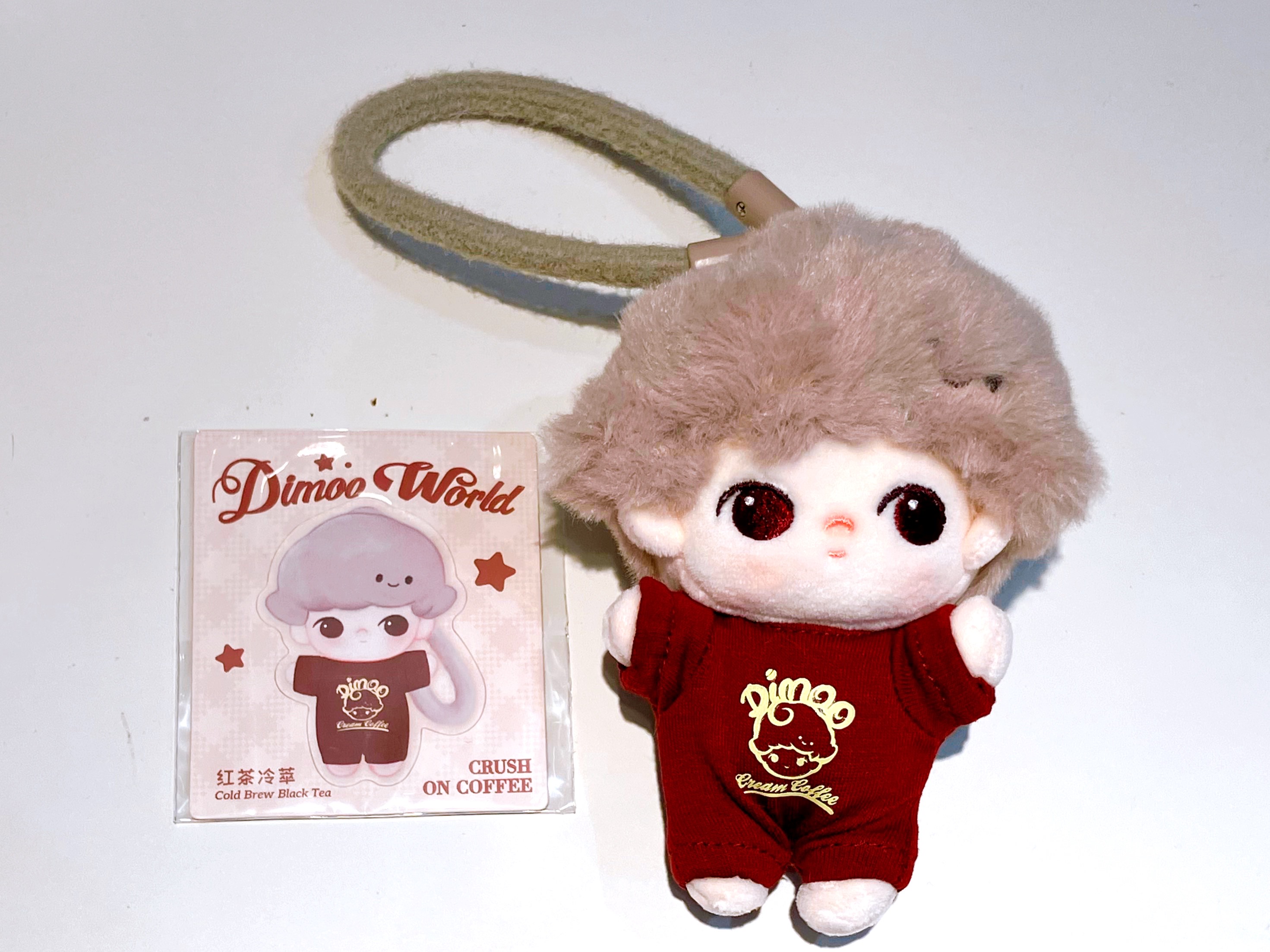 POPMART DIMOO Crush on Coffee シリーズ ぬいぐるみキーチェーン Cold Brew Black Tea
