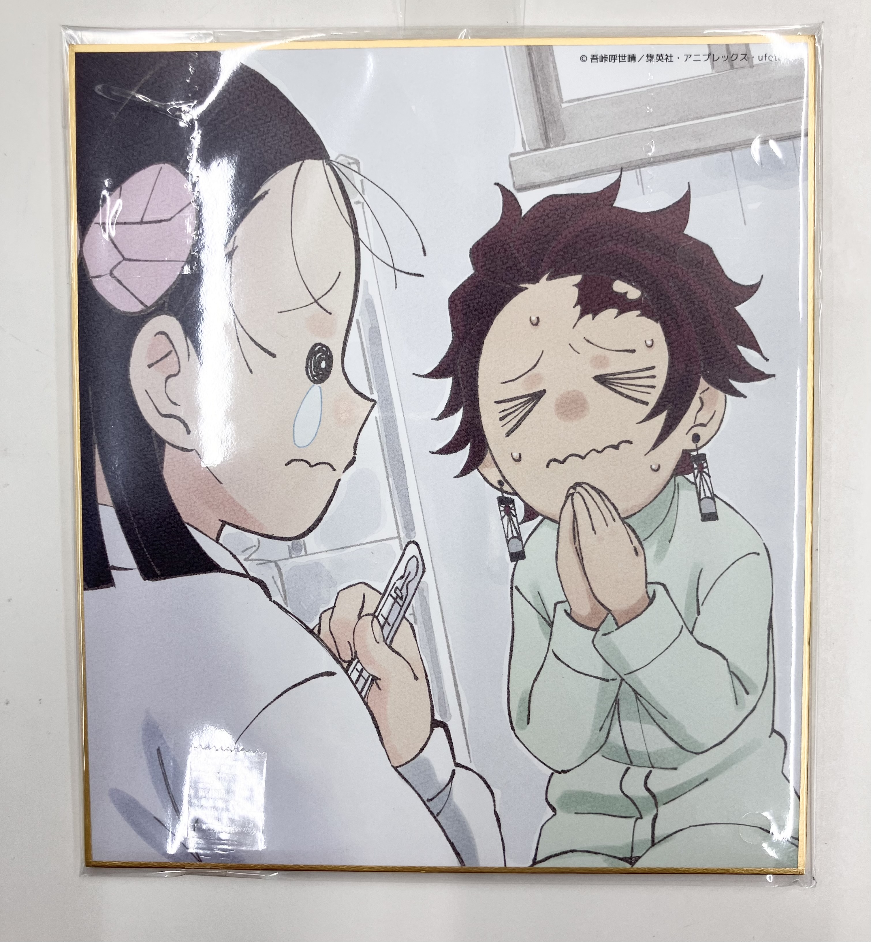 鬼滅の刃 無限列車編・遊郭編 作画スタッフ全集中複製ミニ色紙 B 寺内きよ&竈門炭治郎