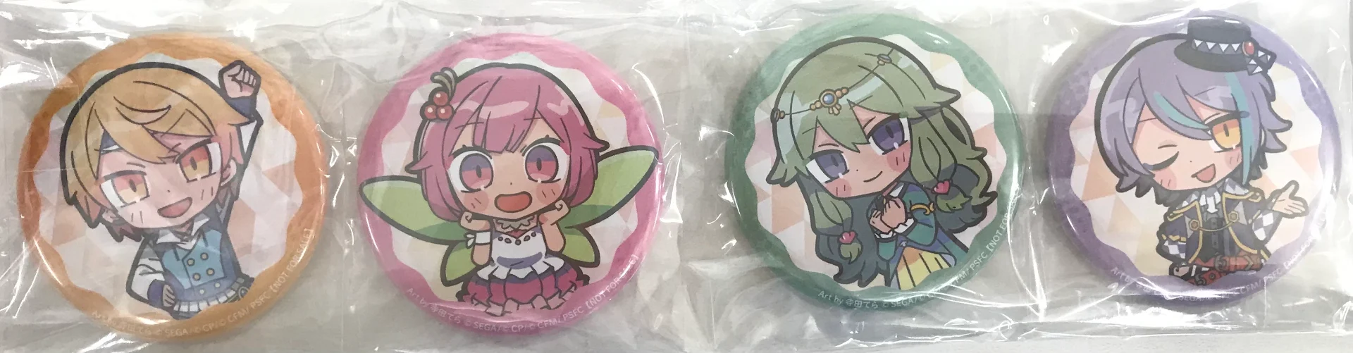 【未開封】劇場版 プロジェクトセカイ 壊れたセカイと歌えないミク ミニキャライラスト缶バッジ4個セット ワンダーランズ×ショウタイム【アニメイト BD購入特典】