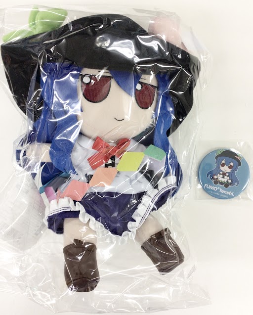 【未開封】東方Project 東方ぬいぐるみシリーズ 44 ふもふもてんし。 比那名居天子+Gift限定特典缶バッジ 比那名居天子