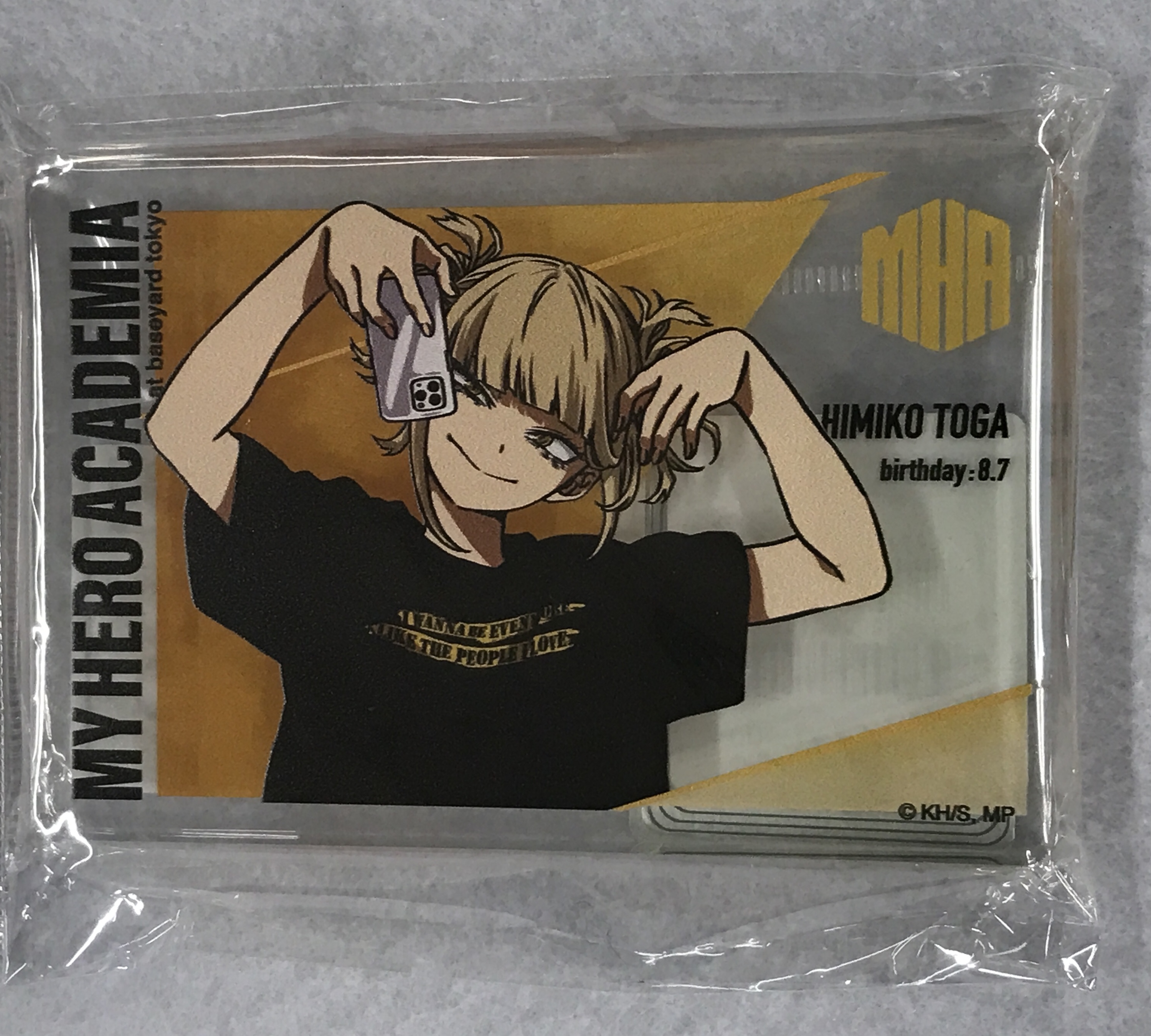 僕のヒーローアカデミア SPECIAL POPUP MY HERO ACADEMIA"T-shirts! T-shirts!!" at baseyard tokyo アクリルブロック トガヒミコ