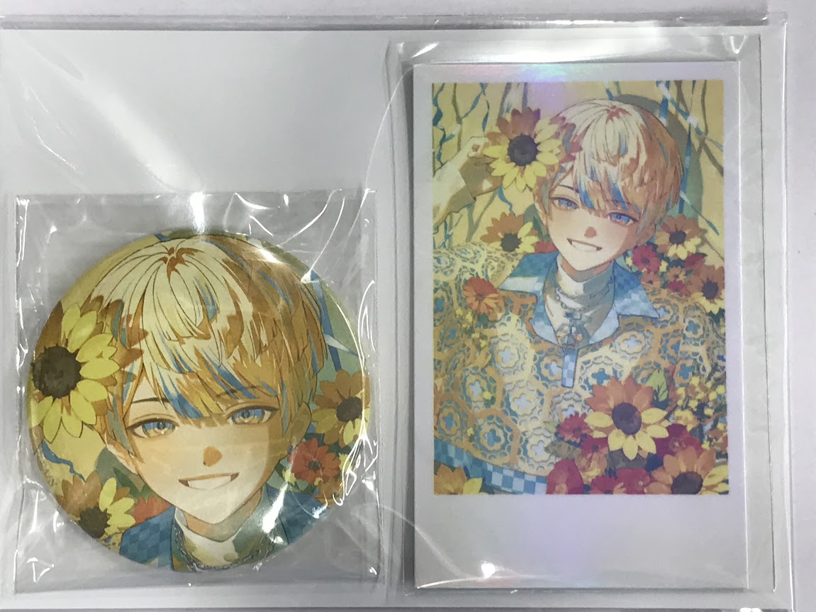 にじさんじ 誕生日グッズ2024 缶バッジ&チェキ風カード 緋八マナ