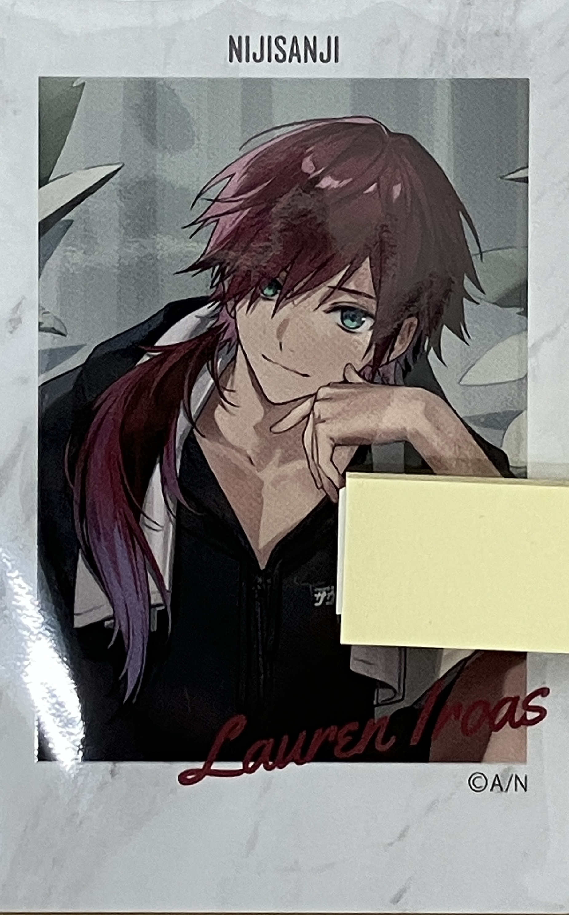 にじさんじ×サウナボーイ 描き下ろしチェキ風カード ローレン・イロアス