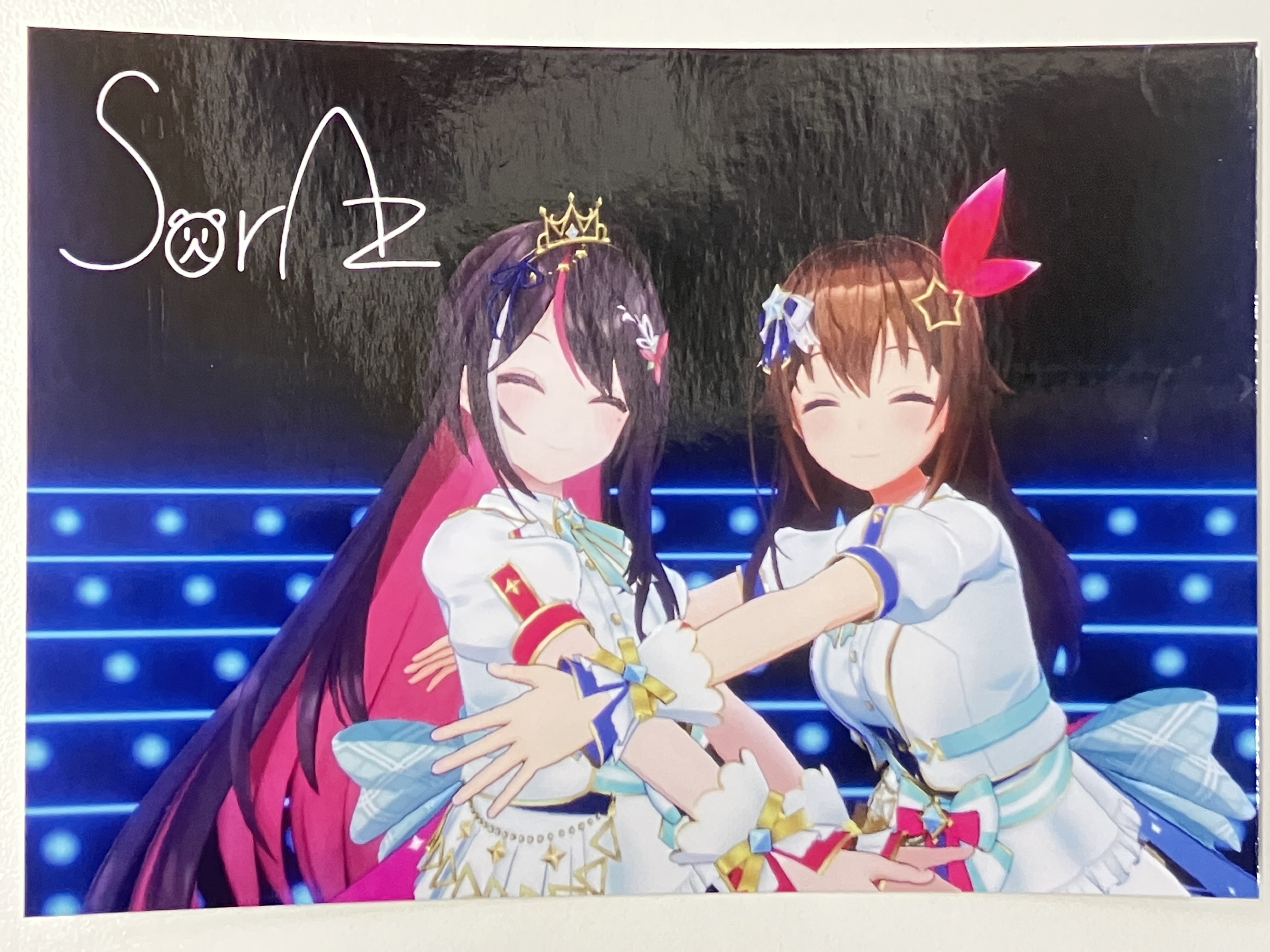 ホロライブ SorAz Futurity Step 早期予約特典 複製サイン入りブロマイド ときのそら&AZKi