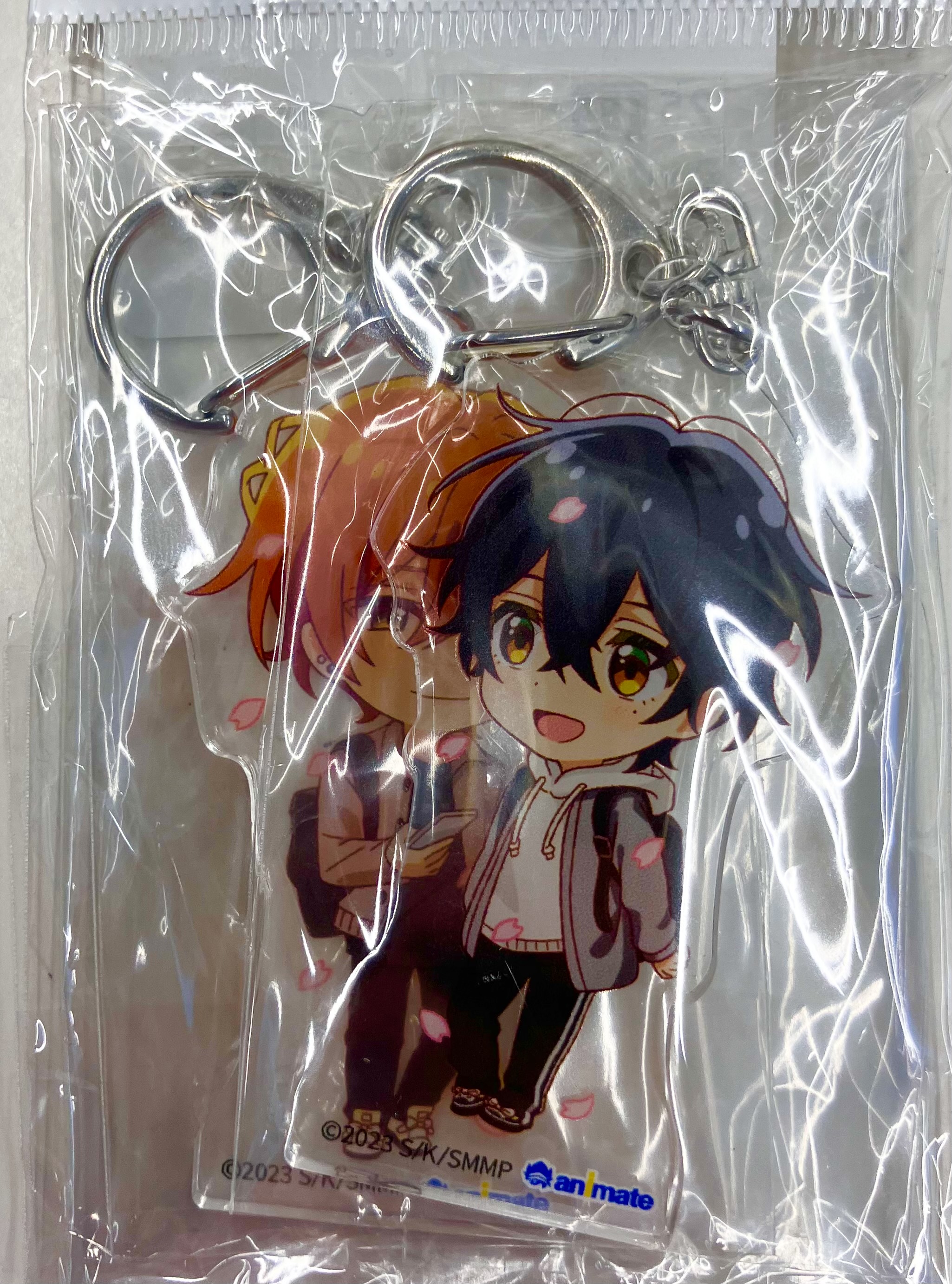 映画 佐々木と宮野─卒業編─/短編 平野と鍵浦 描き起こしミニキャラアクリルキーホルダー2個セット 卒業ver. 佐々木秀鳴&宮野由美 【アニメイト限定セット BD/DVD内容物】