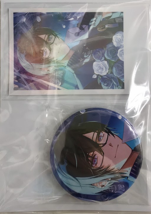 【未開封】にじさんじ 誕生日グッズ2024 缶バッジ&チェキ風カード 四季凪アキラ