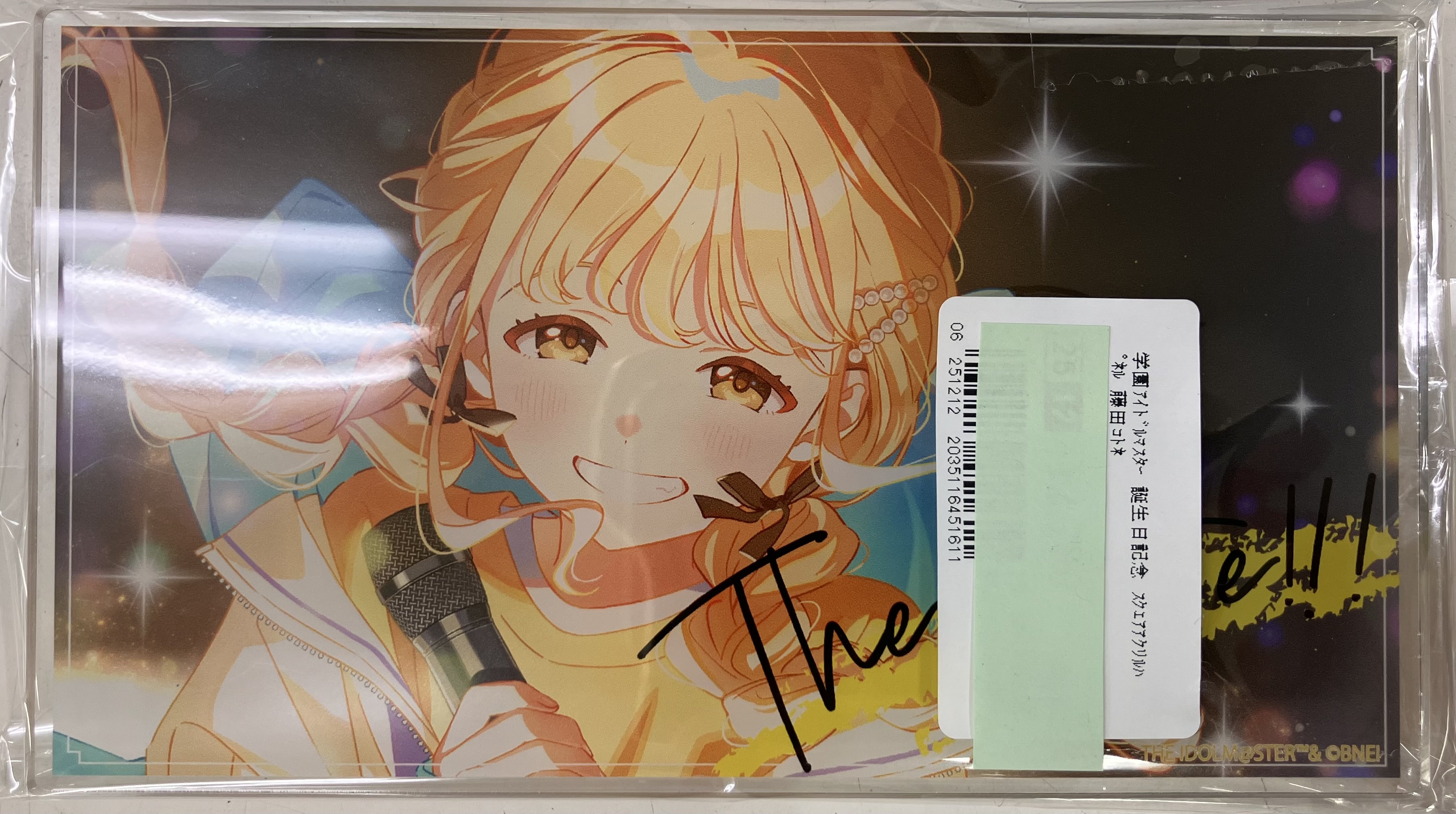 学園アイドルマスター 誕生日記念 スクエアアクリルパネル 藤田ことね