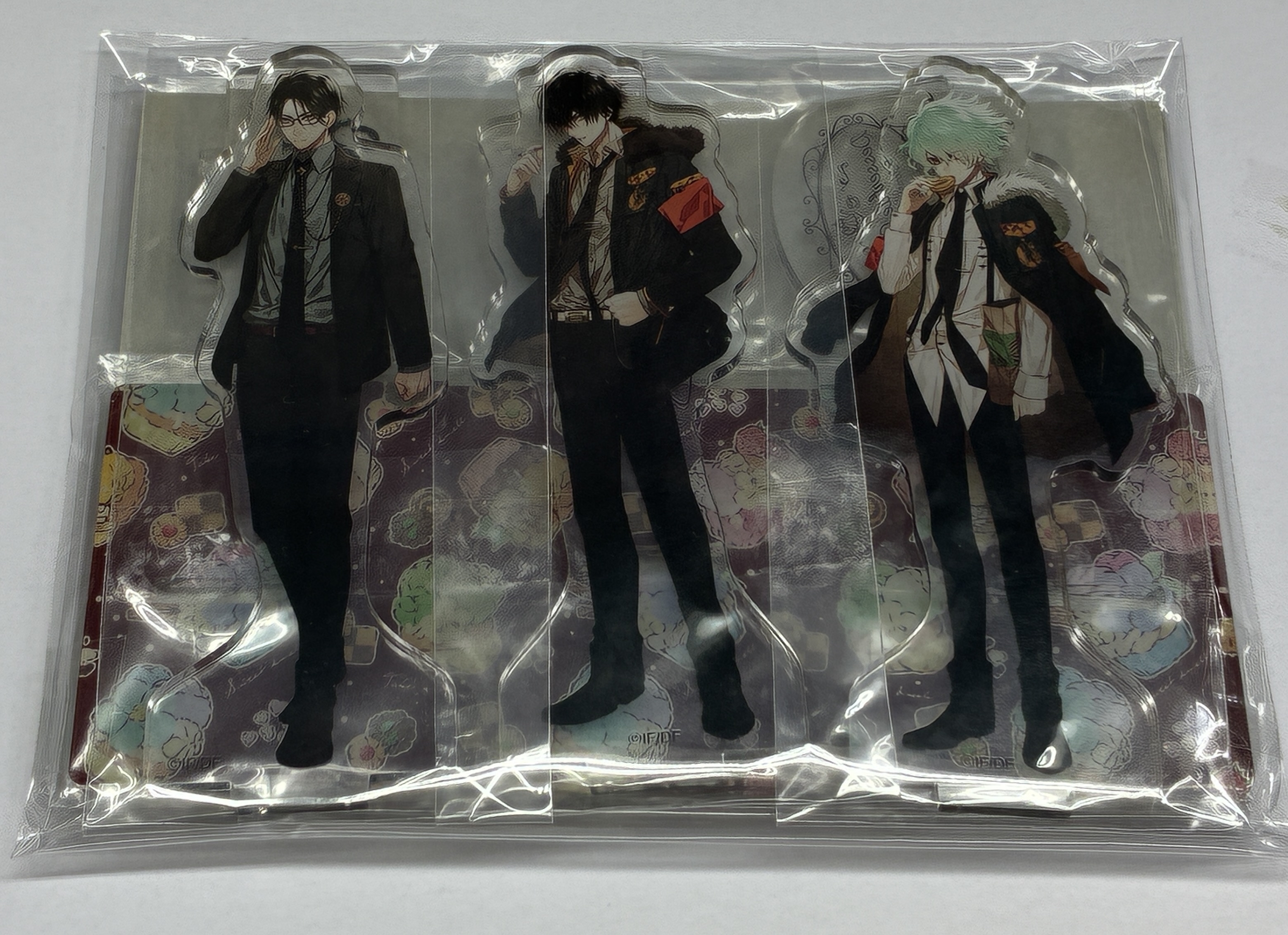 Collar×Malice Dessert de Otomate メッセージカード&アクリルメッセージカードスタンドセット 柳愛時&笹塚尊&峰岸誠司 【Dessert de Otometa Otomate Fan Event 2021】