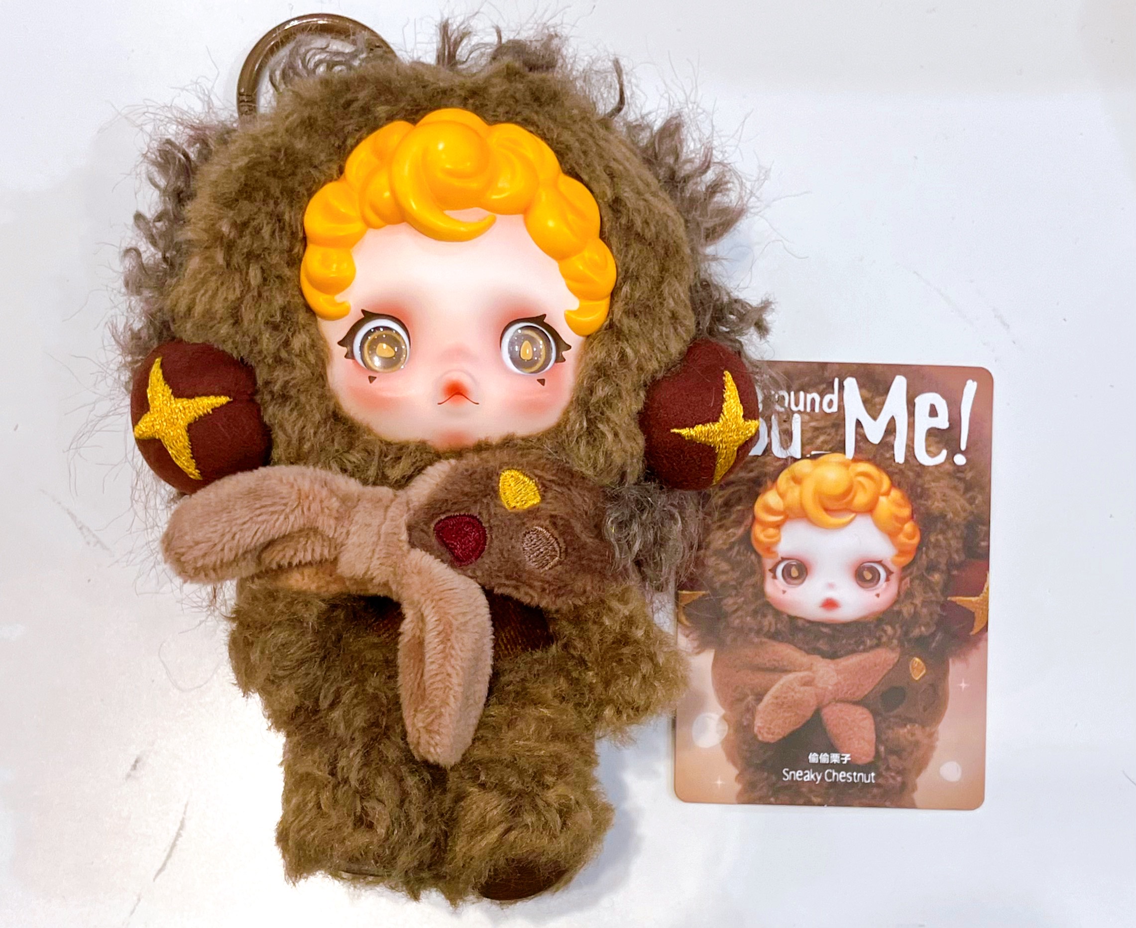 POPMART SKULLPANDA You Found Me! シリーズ ぬいぐるみペンダント Sneaky Chestnut