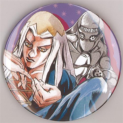 ジョジョの奇妙な冒険 Part 5 黄金の風 コレクション缶バッジ レオーネ・アバッキオ&ムーディー・ブルース