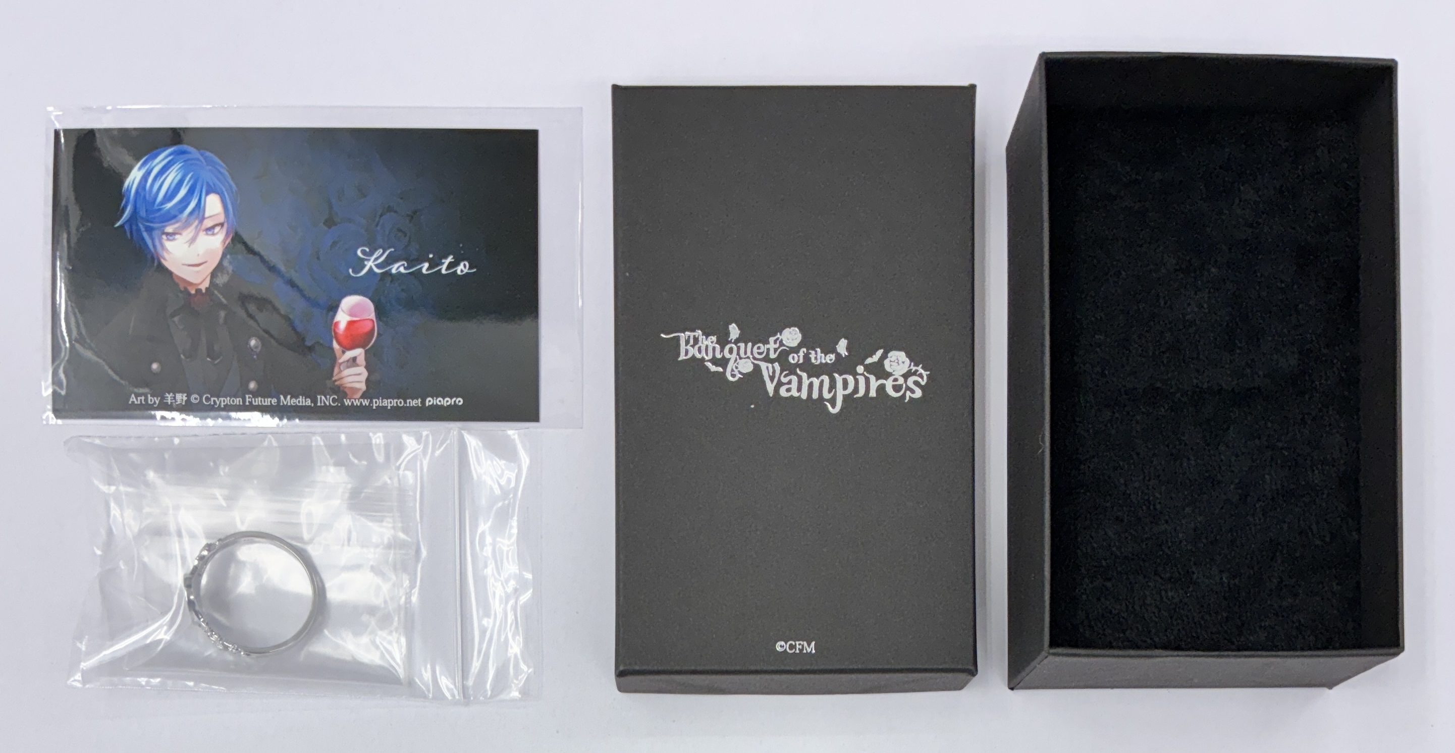初音ミク The banquet of the vampires シルバーアクセサリー シグネットリング KAITO (23号)