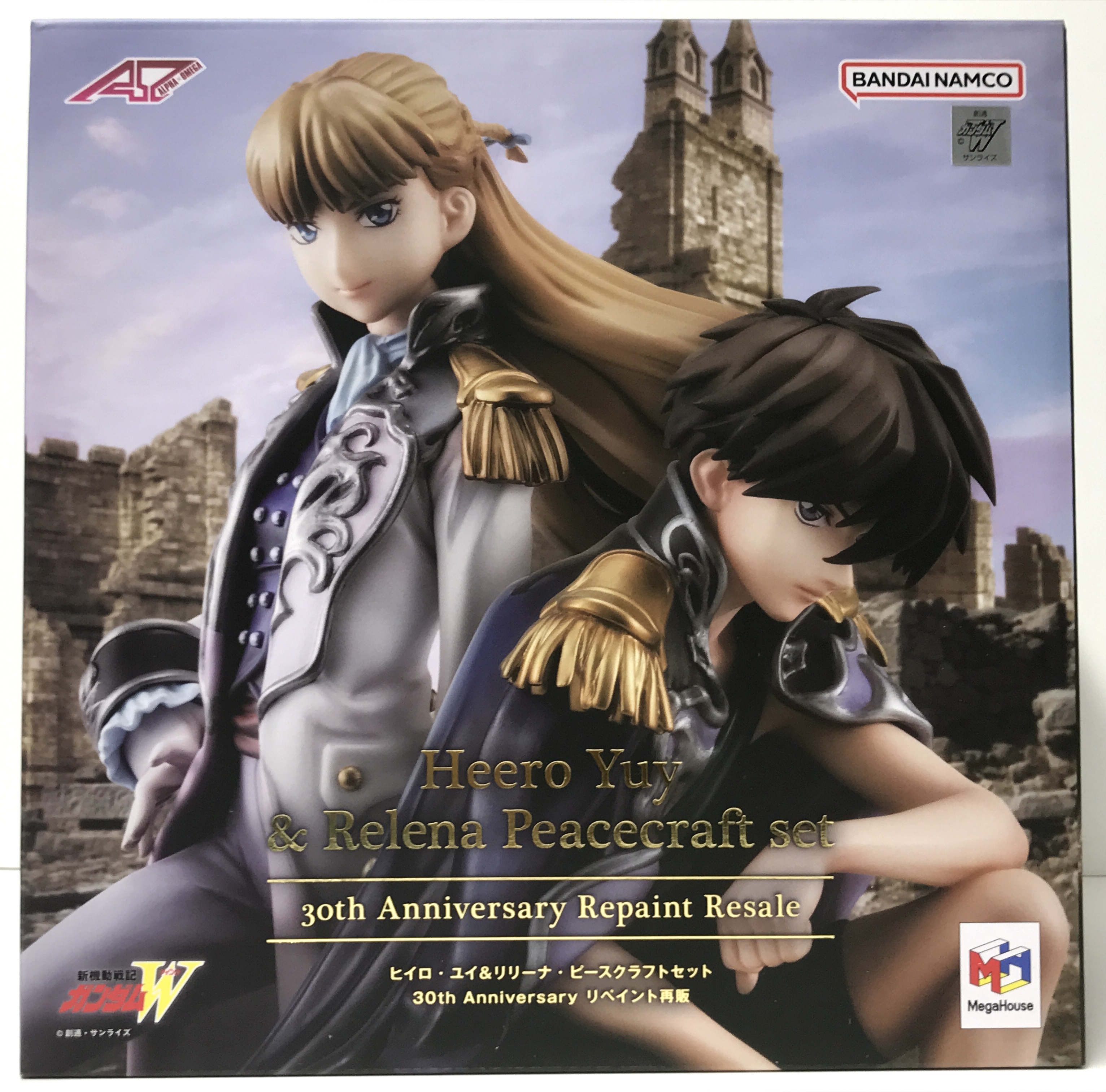 【未開封】アルファオメガシリーズ 新機動戦記ガンダムW ヒイロ・ユイ&リリーナ・ピースクラフトセット 30th Anniversary (リペイント再販) 【フィギュア】[メガハウス]
