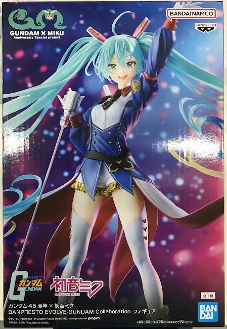 【未開封】ガンダム45周年×初音ミク BANPRESTO EVOLVE-GUNDAM Collaboration-フィギュア