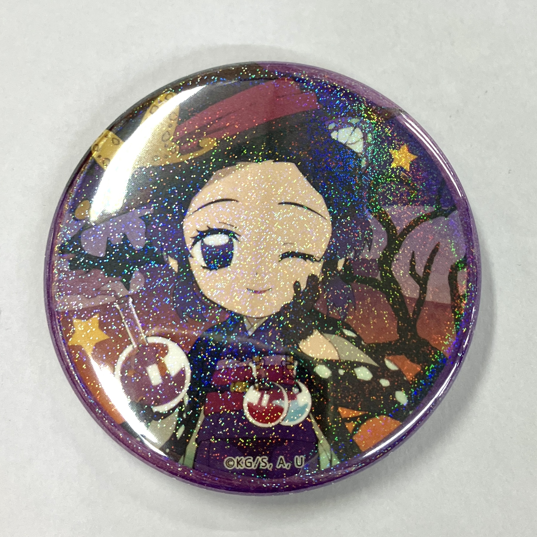 鬼滅の刃×ufotable Cafe/DINING/CINEMA Happy Halloween! ランダム缶バッジ ラメ入り特別ver. 胡蝶しのぶ