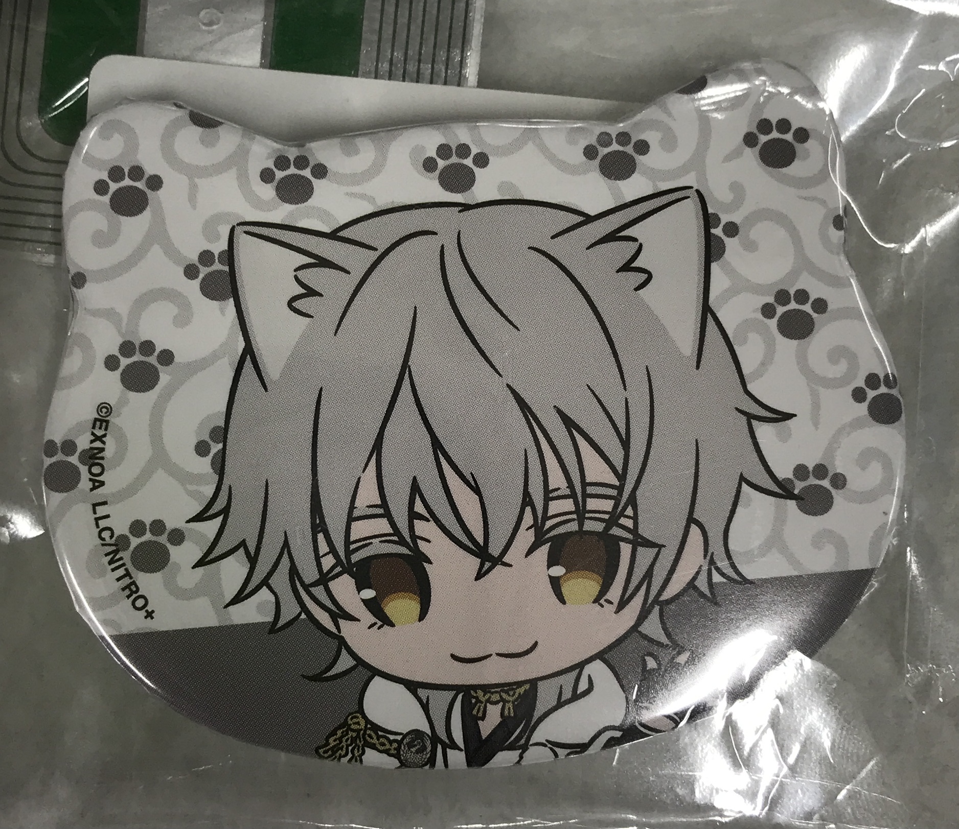 刀剣乱舞 刀猫男士 猫耳缶バッジコレクション 第六弾 鶴丸国永