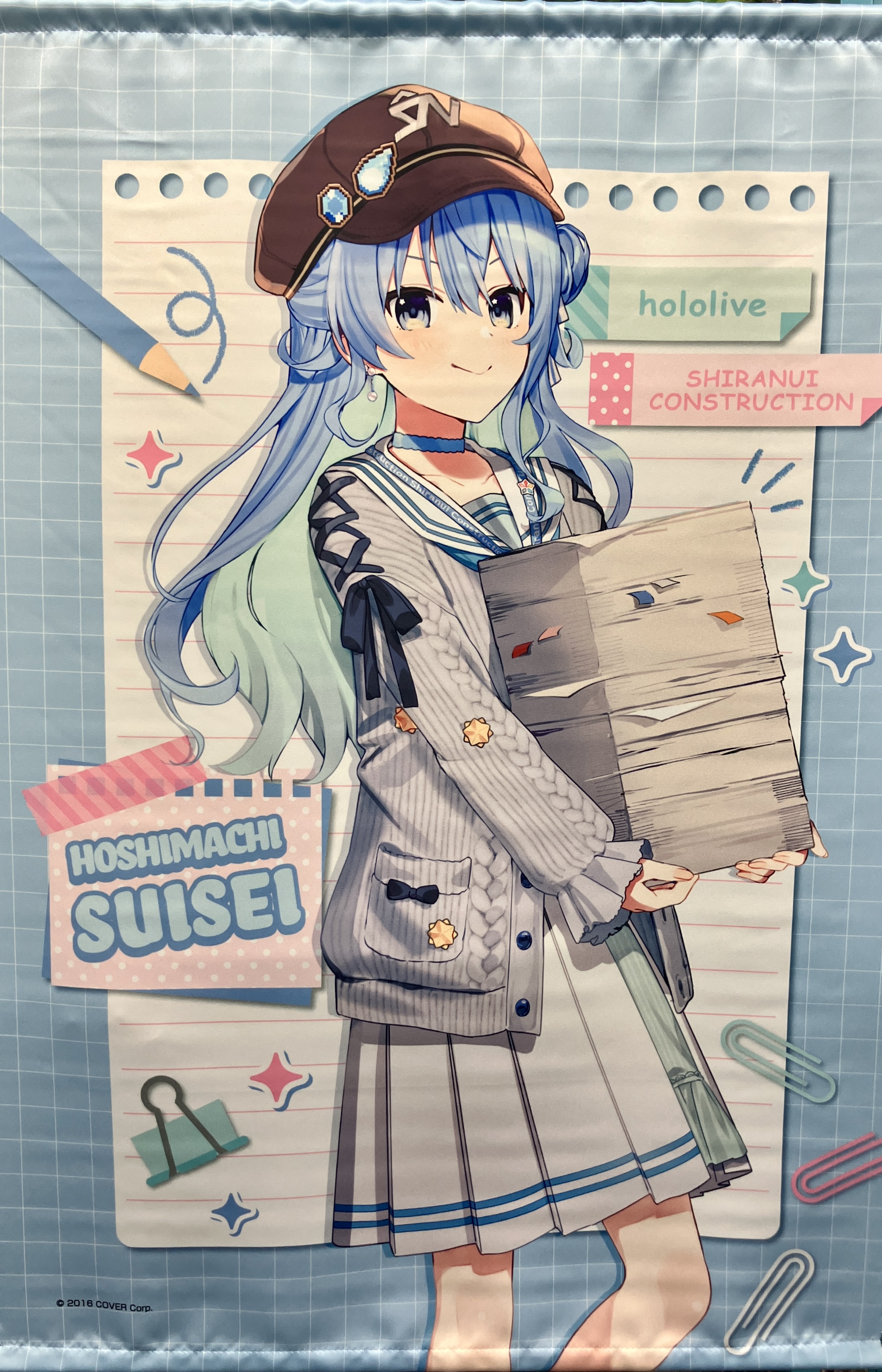 ホロライブ 不知火建設×羽田エアポートガーデン B2タペストリー A 星街すいせい