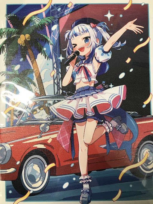 ホロライブ 誕生日記念2024 Shark City キャンバスアート がうる・ぐら