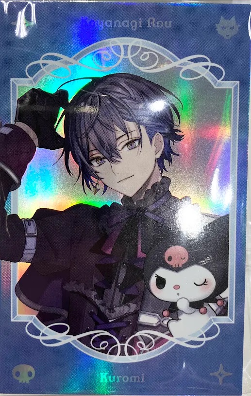 にじさんじ Dytica×サンリオキャラクターズ ランダムフォト風カード 小柳ロウ&クロミ (レア/オーロラ仕様)