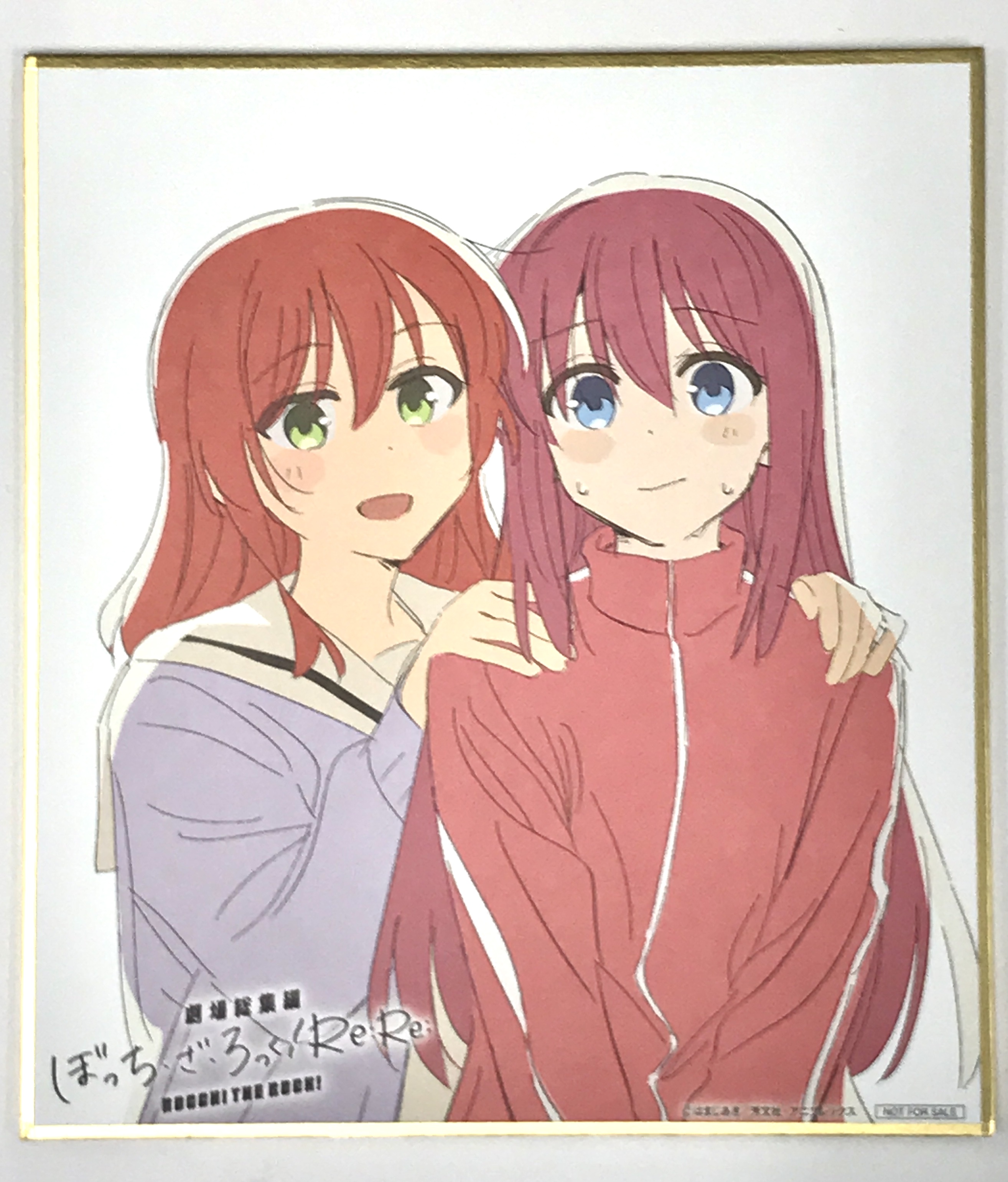 劇場総集編 ぼっち・ざ・ろっく! Re:Re: 描き下ろしミニ色紙 後藤ひとり&喜多郁代 【来場者特典/入場者特典】