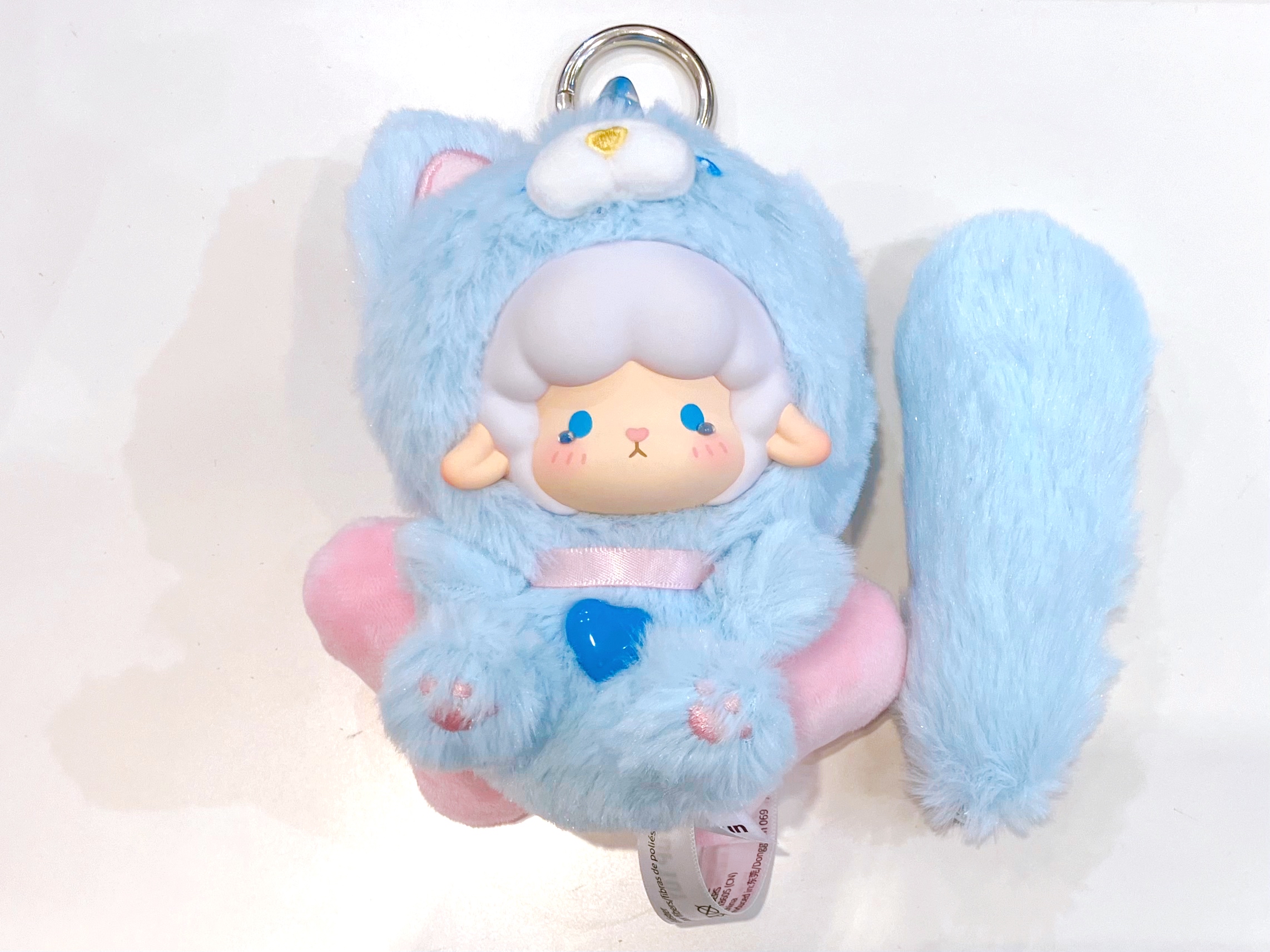 TOPTOY Gyun Gyun Ram どうぶつフレンズ シリーズ ぬいぐるみペンダント Baby blue cat(ブルー猫ちゃん)