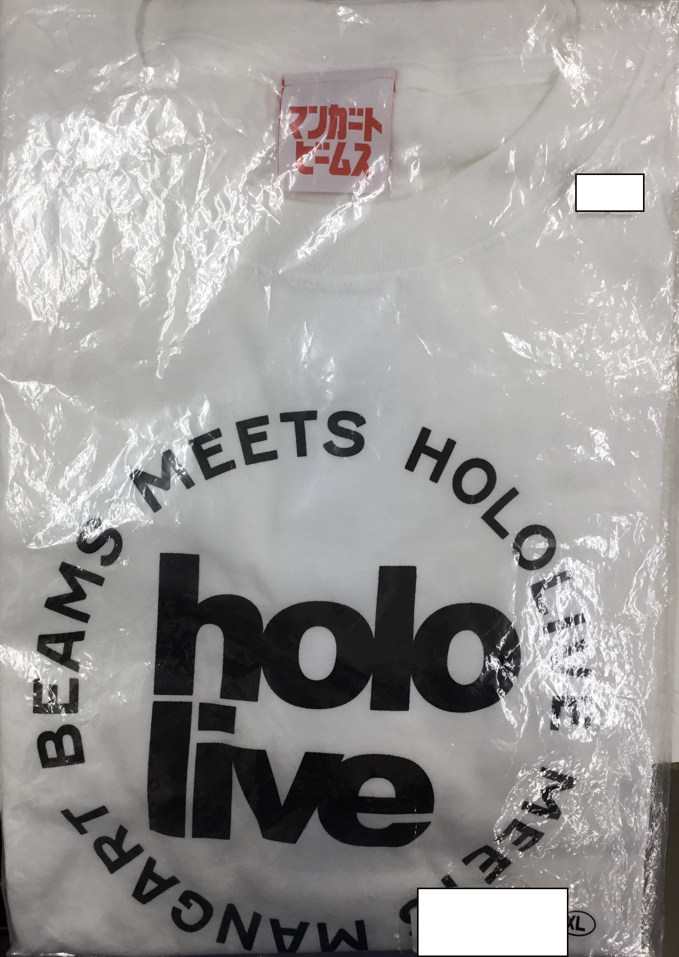 ホロライブ×MANGART BEAMS hololive Logo S/S T-shirts White (XLサイズ)