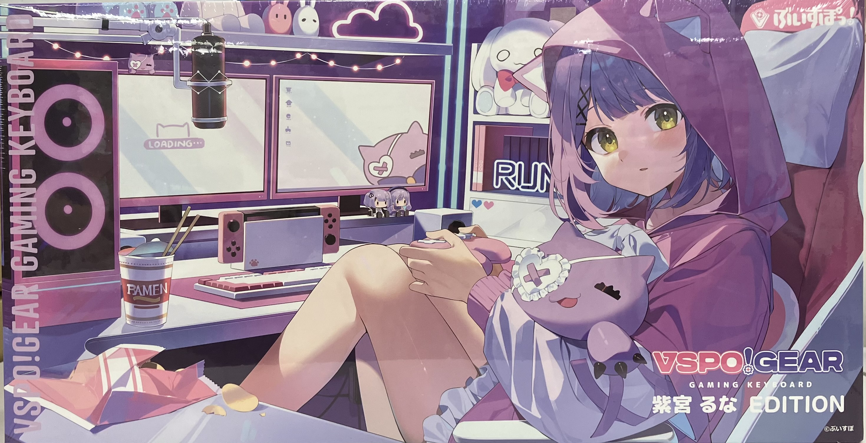 ぶいすぽっ! VSPO! GEAR ゲーミングキーボード 第2弾 紫宮るな Edition