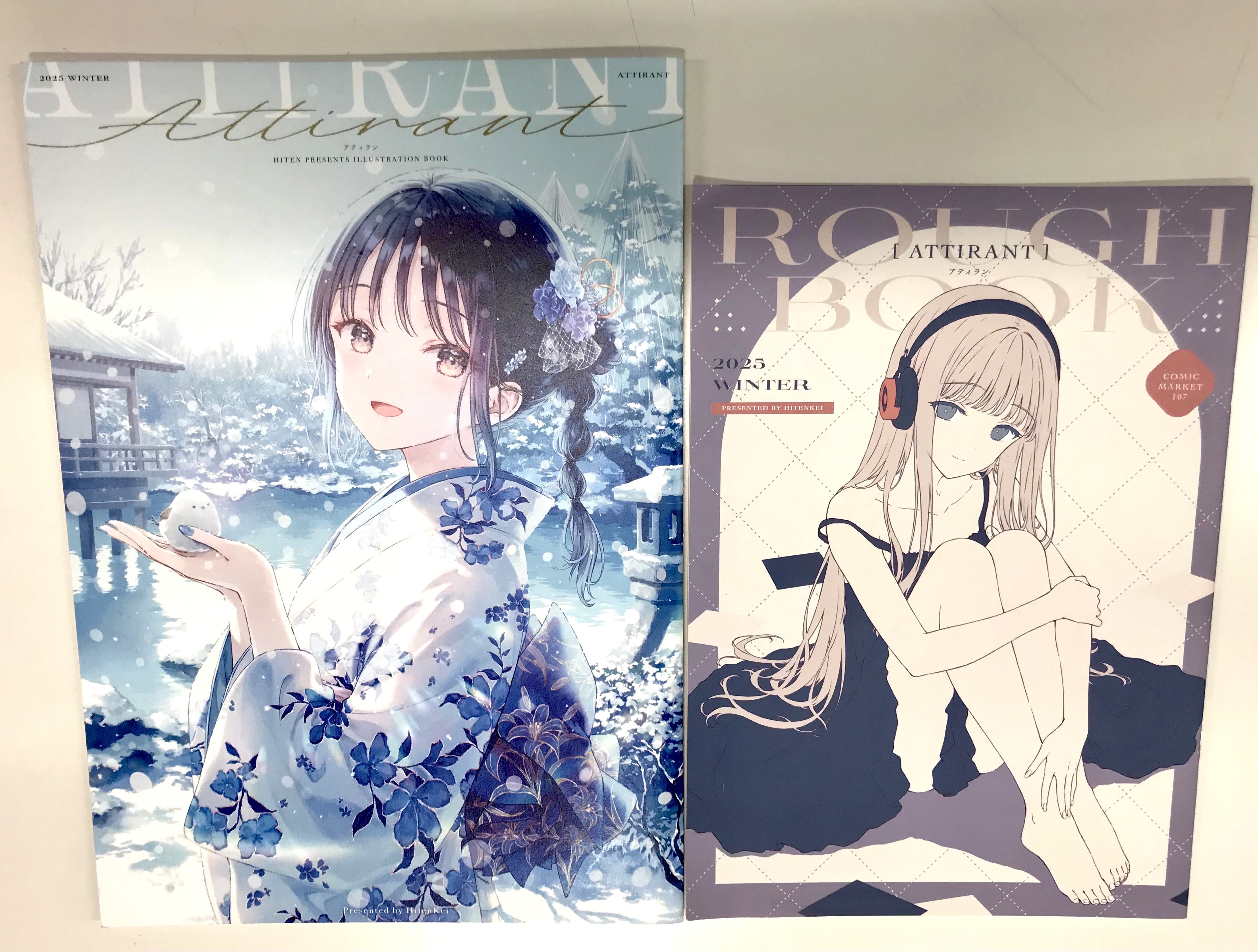 新刊6点セット(ATTIRANT+[ATTIRANT] ROUGH BOOK+アクリルジオラマ+A4キャンバス風ボード+箔押しチェキ風カード ...