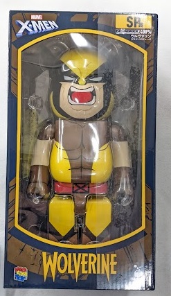 【未開封】Happyくじ MARVEL X-MEN BE＠RBRICK SP賞 BE＠RBRICK 400% ウルヴァリン(ブラウンコスチューム)