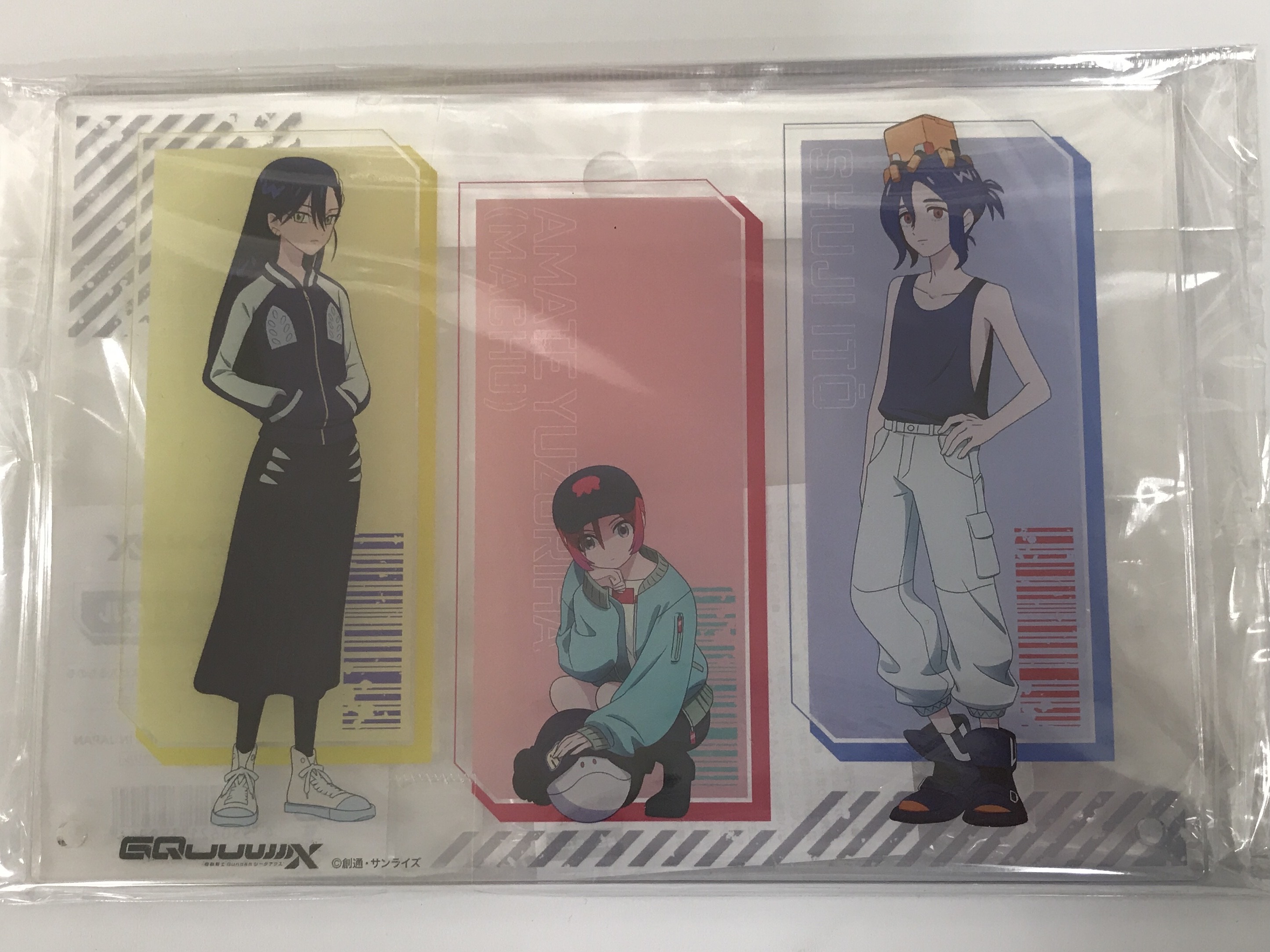 【未開封】機動戦士Gundam GQuuuuuuX アクリルアートパネル アマテ・ユズリハ(マチュ)&ニャアン&シュウジ・イトウ