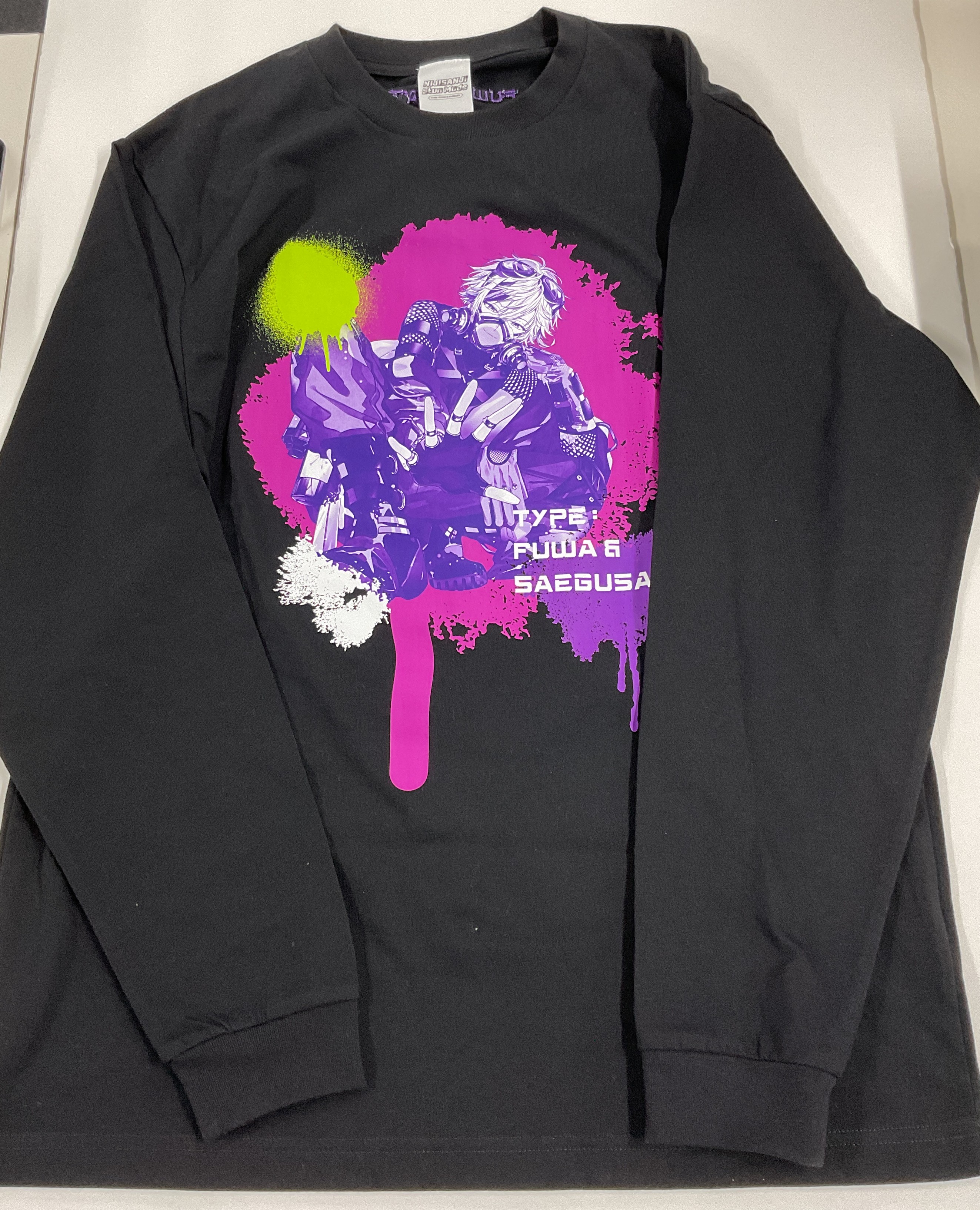 にじさんじ NIJISANJI Stun Mode Type:Fuwa&Saegusa ロングスリーブTシャツ 不破湊