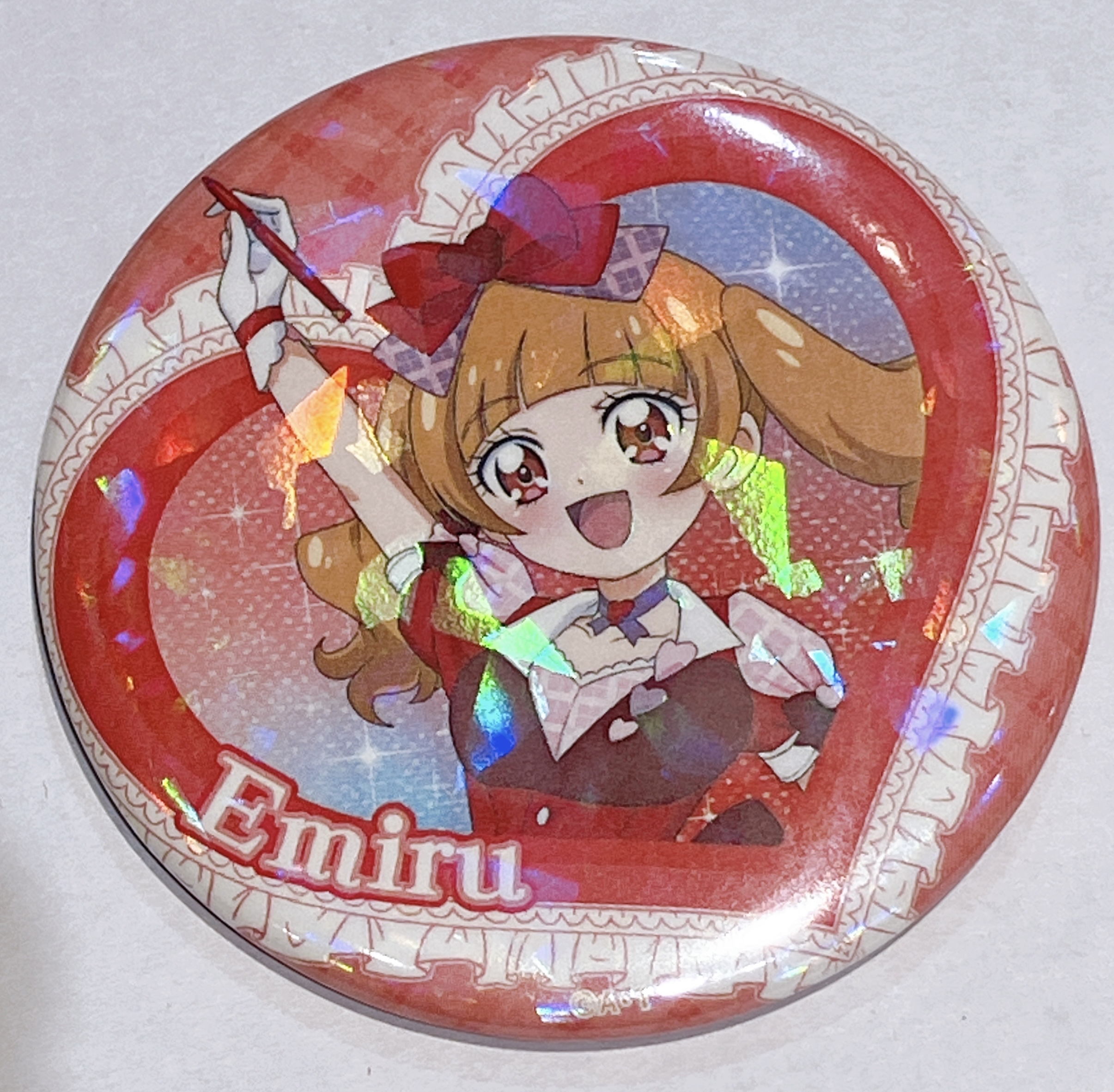 キミとアイドルプリキュア♪ COLLABORATION CAFE トレーディングホログラム缶バッジ B 愛崎えみる