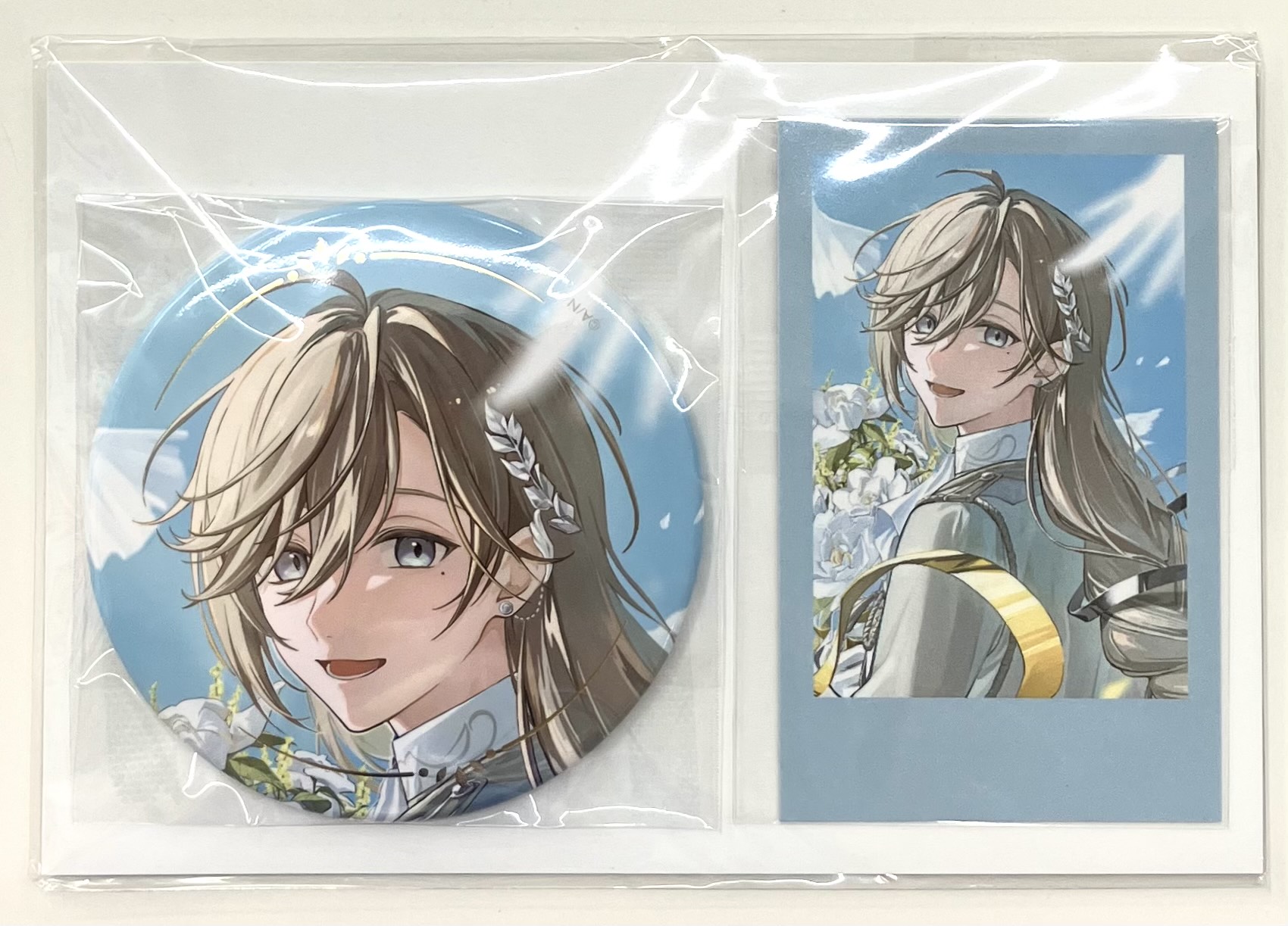 にじさんじ 誕生日グッズ2025 箔押し缶バッジ&チェキ風カード 叶