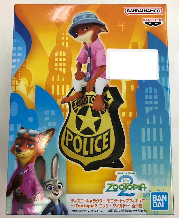 【未開封】ディズニーキャラクター モニタートップフィギュア ～Zootopia 2 ニック・ワイルド～