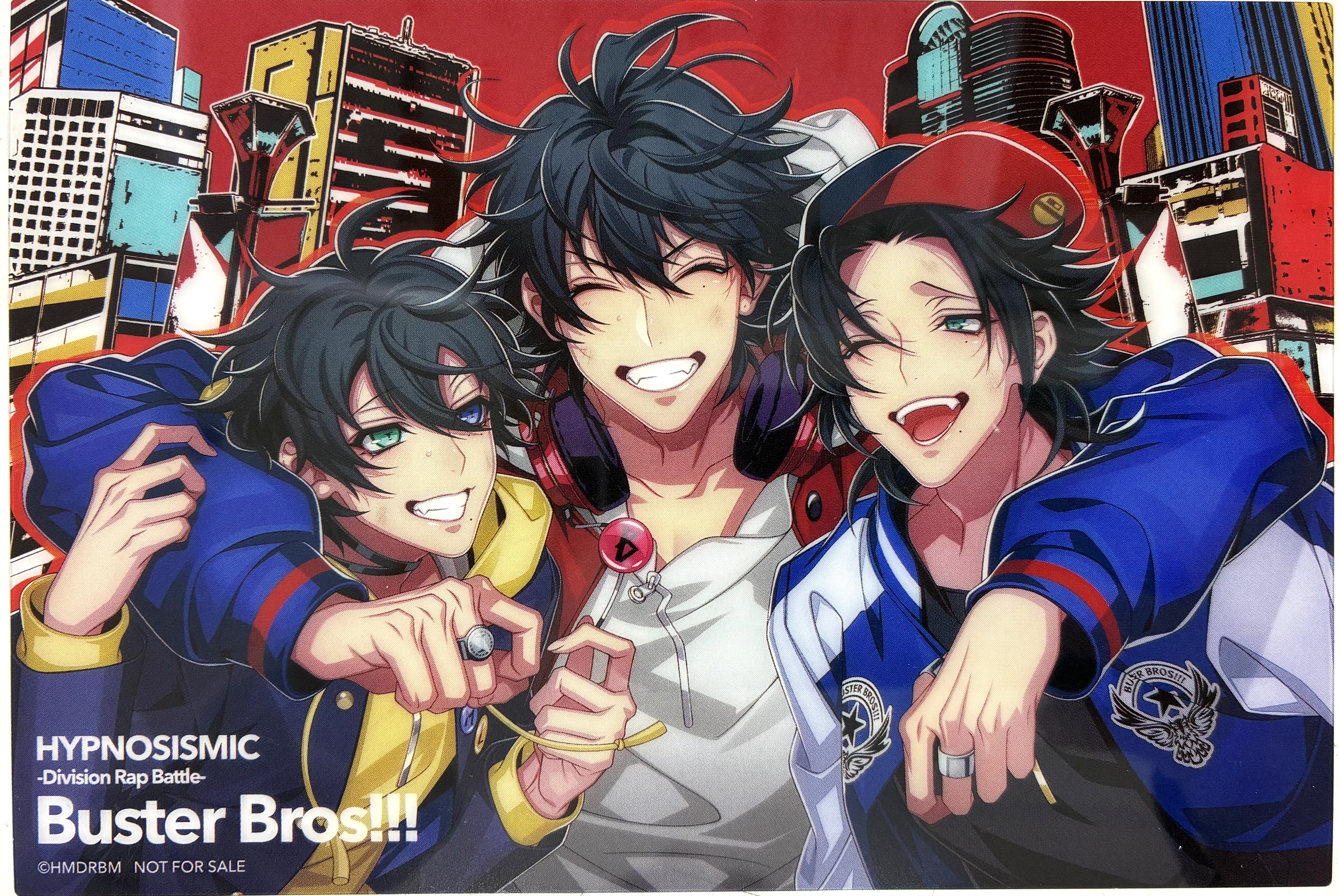 映画 ヒプノシスマイク-Division Rap Battle- 描きおろしイラストCLEAR CARD[Buster Bros!!! ver.] 山田一郎(MC.B.B)&山田二郎(MC.M.B)&山田三郎(MC.L.B) 【来場者特典/入場者特典】