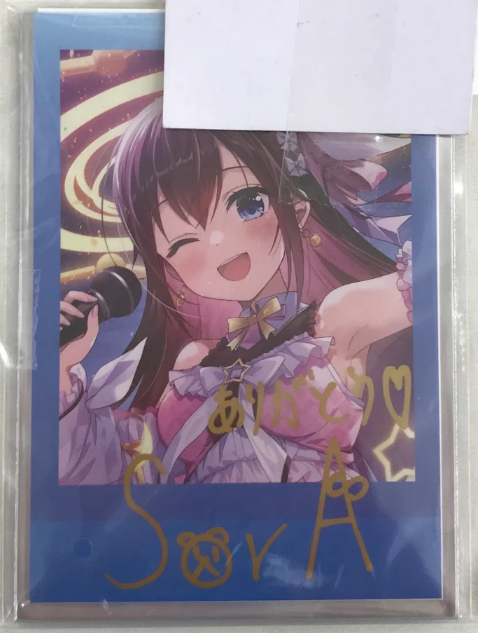 【未開封】ホロライブ 誕生日記念2024 直筆サイン&メッセージ入り おるだん描き下ろしチェキ風ブロマイドカード ときのそら