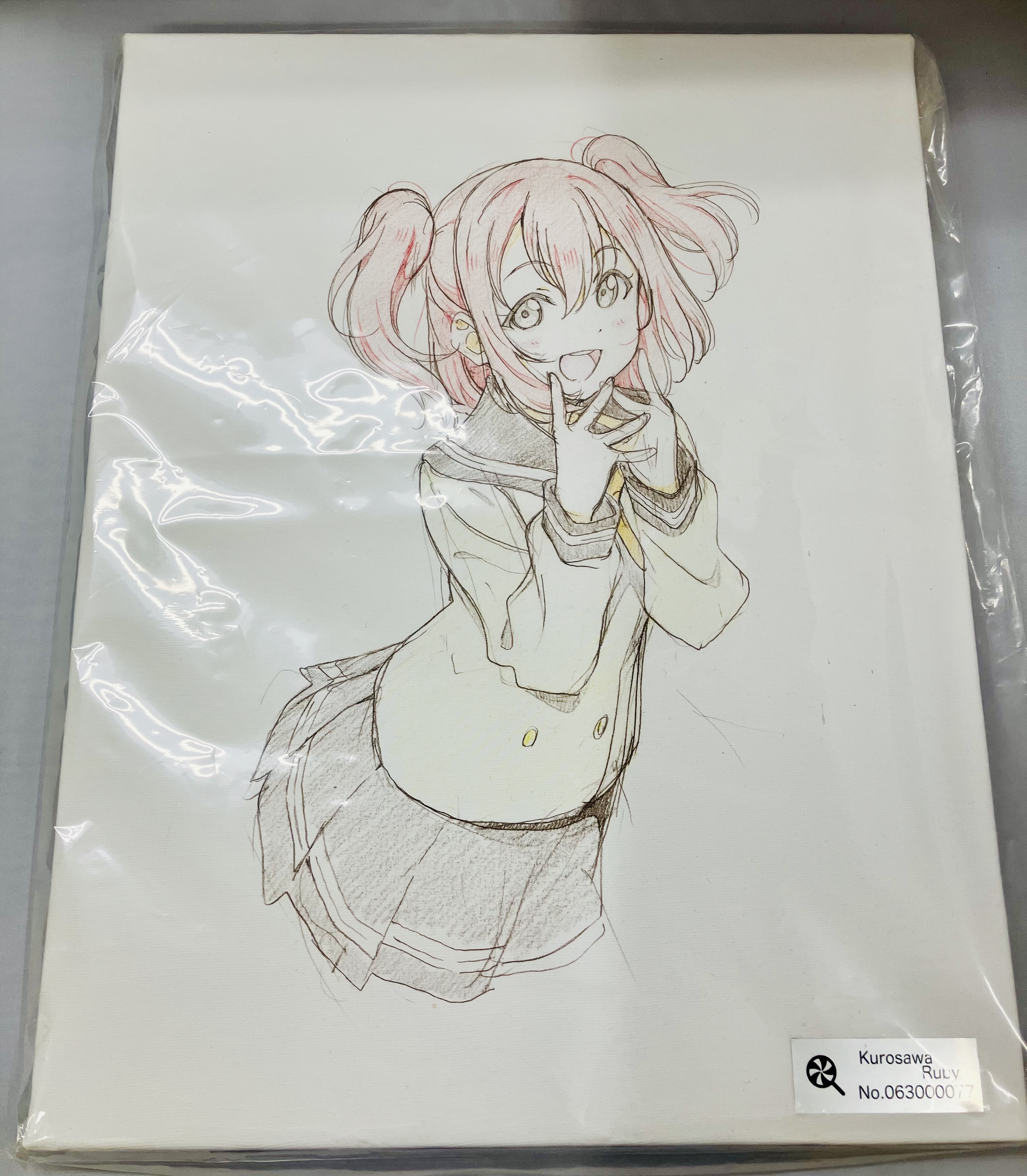 ラブライブ!サンシャイン!! 5周年展示会 -Pieces of Aqours- アートボード(F6サイズ) 黒澤ルビィ