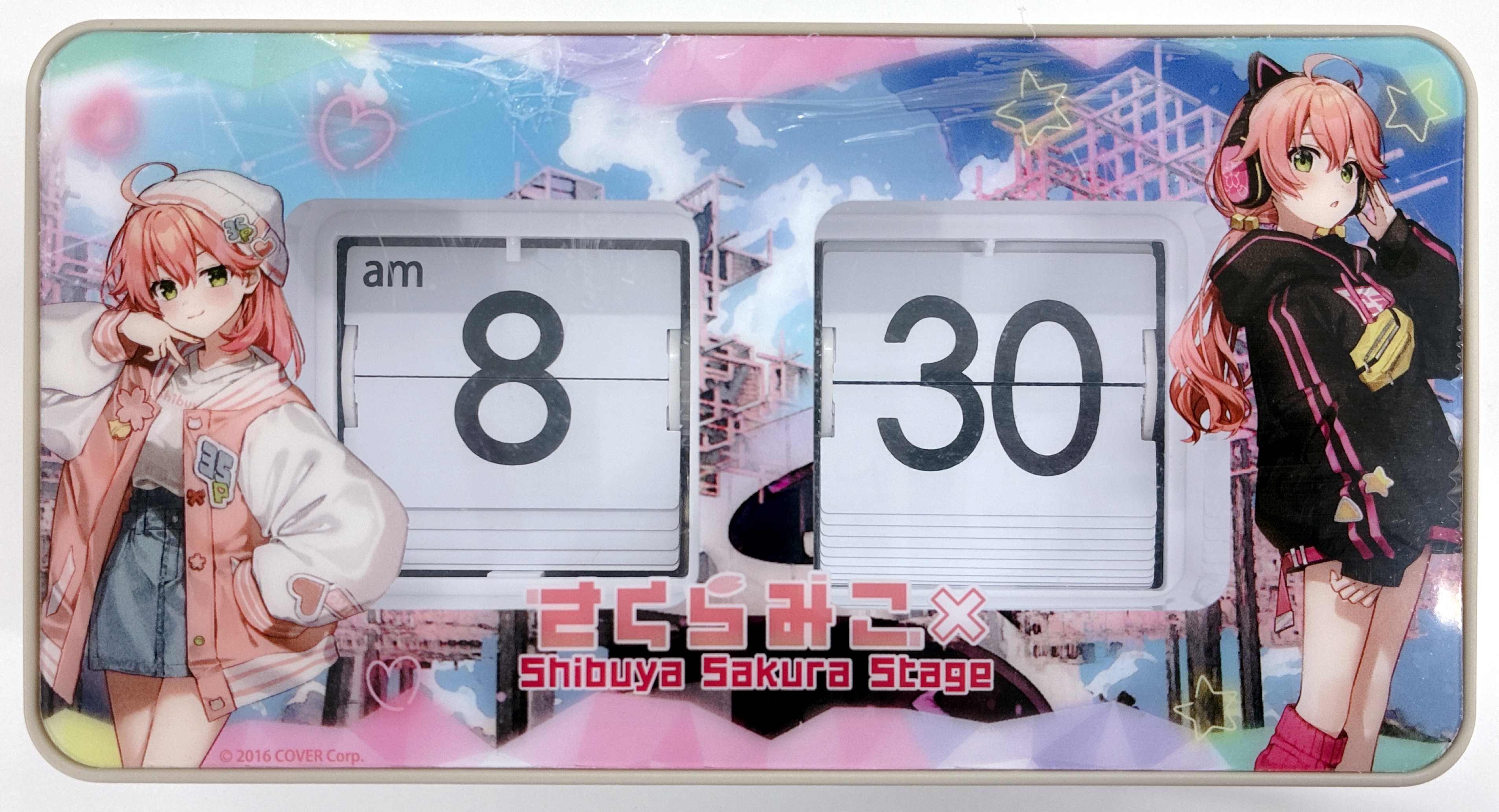 さくらみこ×Shibuya Sakura Stage パタパタ置き時計 ホロライブ さくらみこ×Shibuya Sakura Stage パタパタ置き時計 さくら