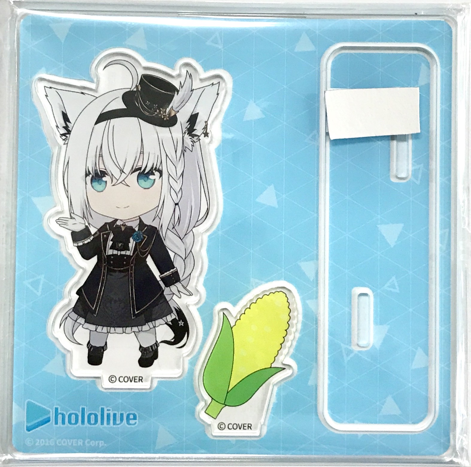 【未開封】ねんどろいどぷらす ホロライブプロダクション アクリルジオラマスタンド 白上フブキ 洋風衣装Ver.