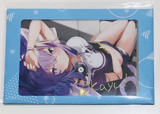 ホロライブ 活動3周年記念 箔押し複製サイン入りポストカード 猫又おかゆ