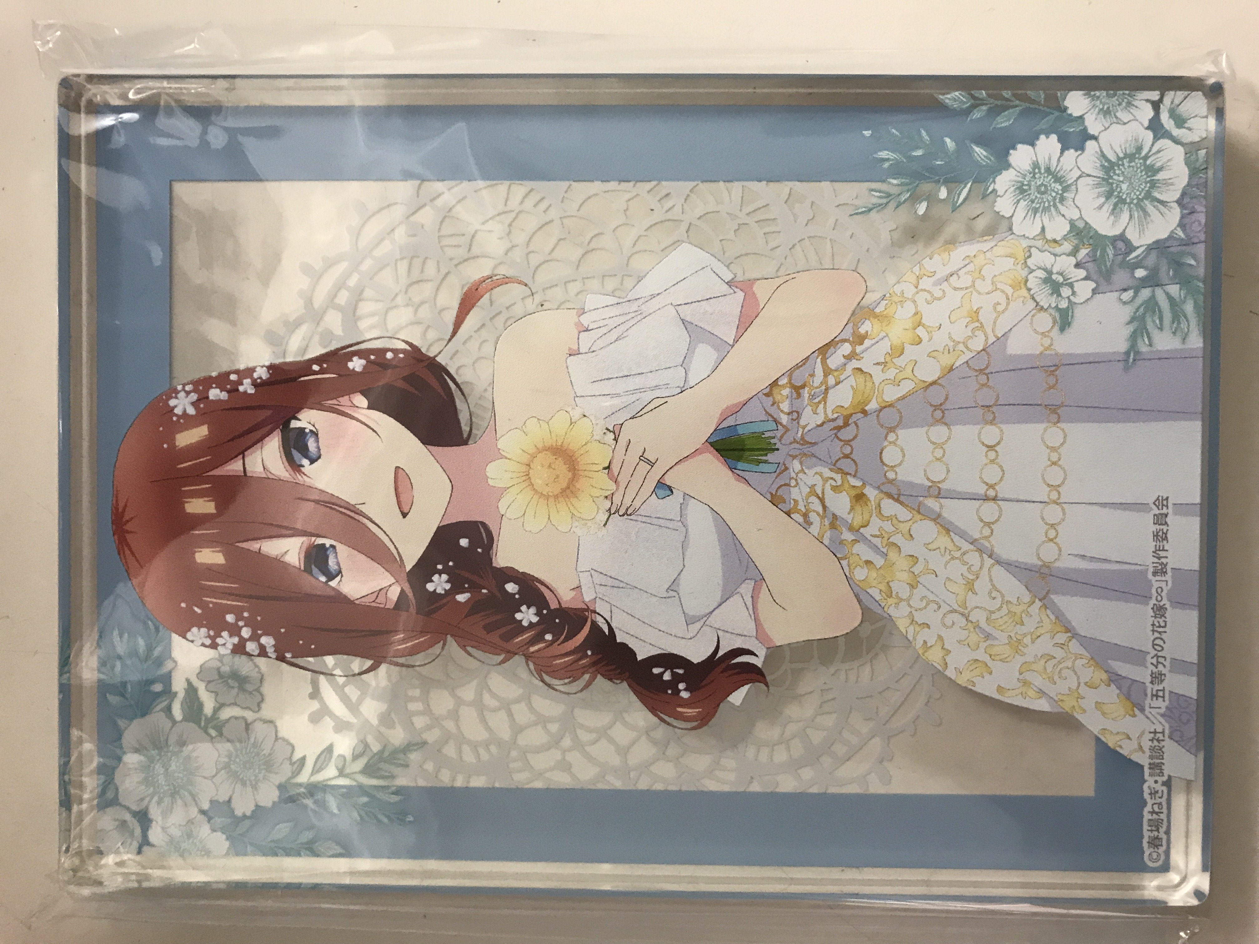 五等分の花嫁 アニメ原画展 Engagement アクリルブロック 中野三玖