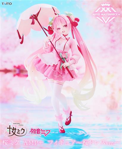 【未開封】桜ミク AMP+ フィギュア ～桜ドレスver～
