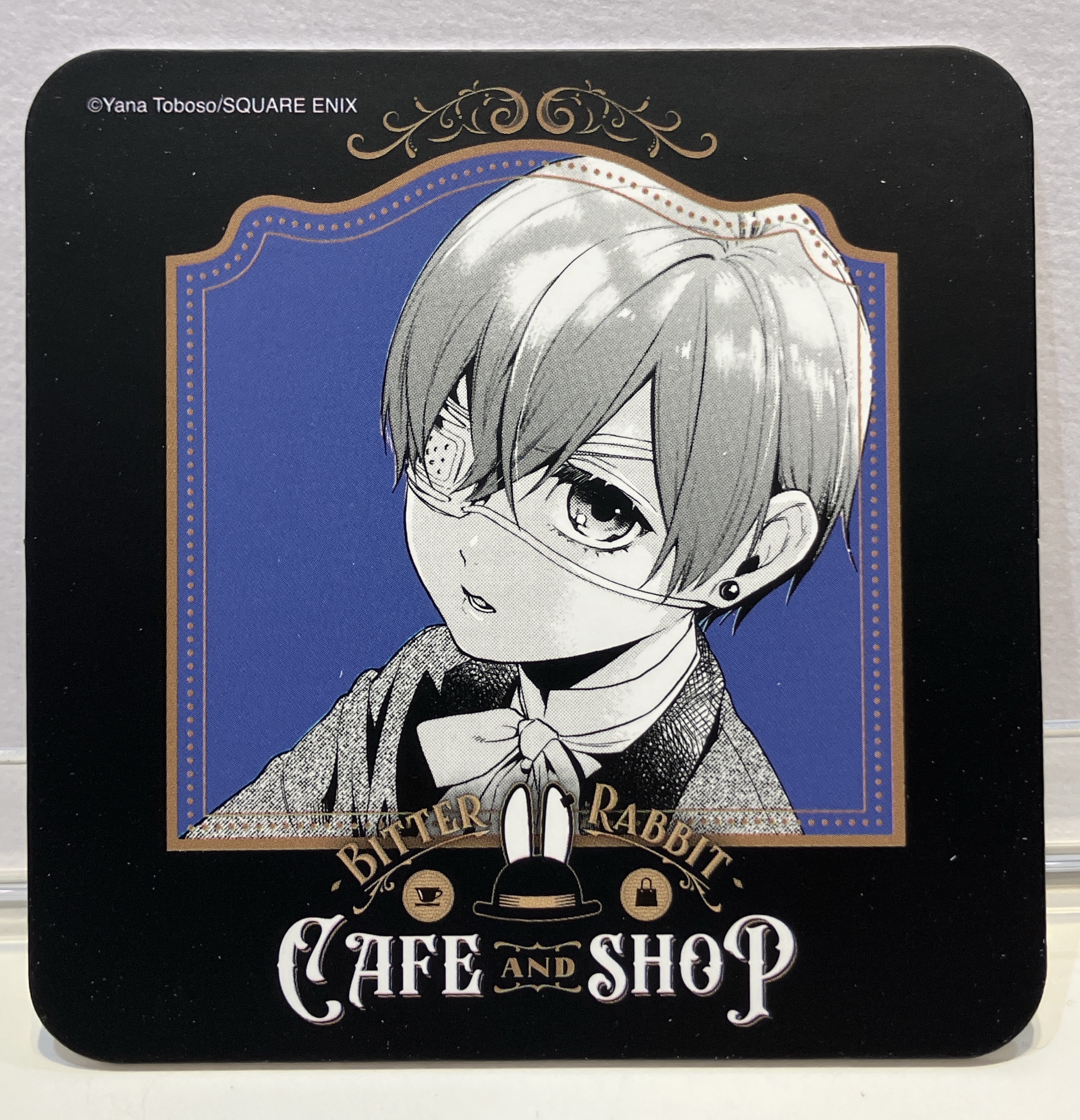 黒執事 Black Label BITTER RABBIT CAFE AND SHOP オリジナルコースター 後半 シエル・ファントムハイヴ A