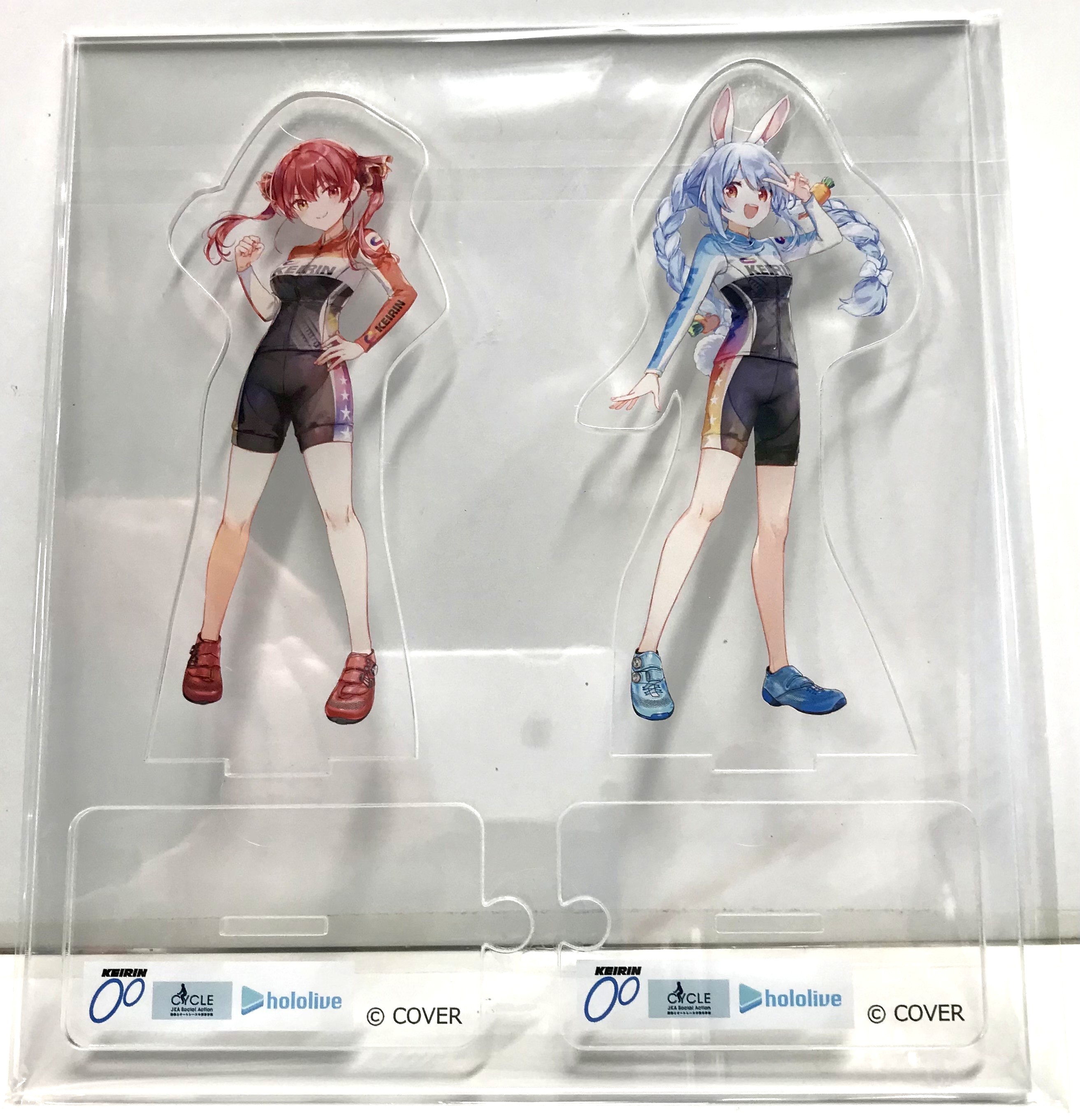 ホロライブ×KEIRIN ミッドナイトフィナーレ アクリルスタンド 兎田ぺこら 宝鐘マリン