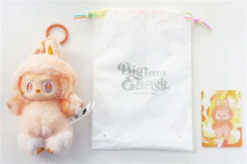 POPMART THE MONSTERS Big into Energy シリーズ ぬいぐるみペンダント LABUBU HAPPINESS