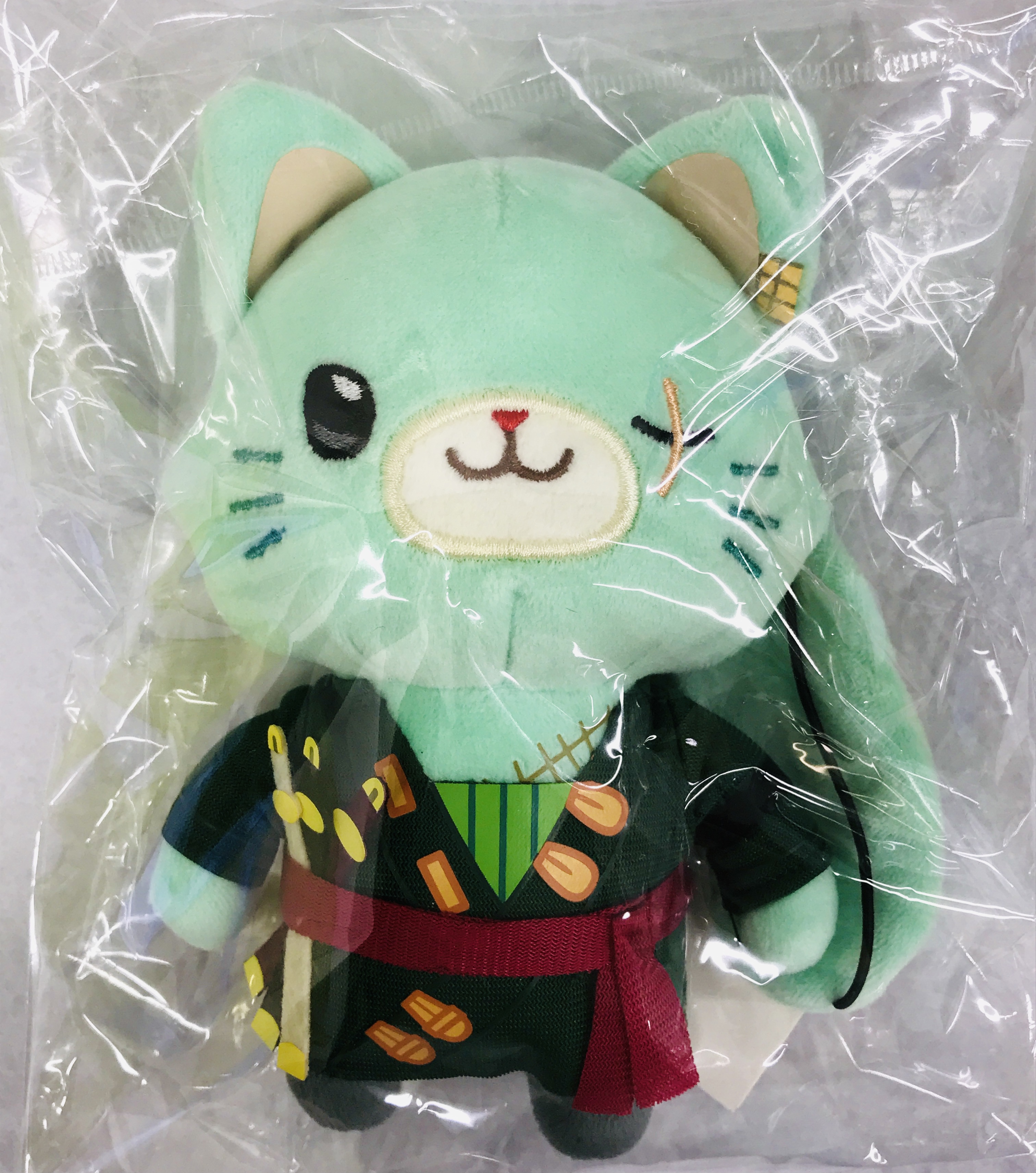 ONE PIECE withCATアイマスク付きぬいぐるみキーホルダー ロロノア・ゾロ