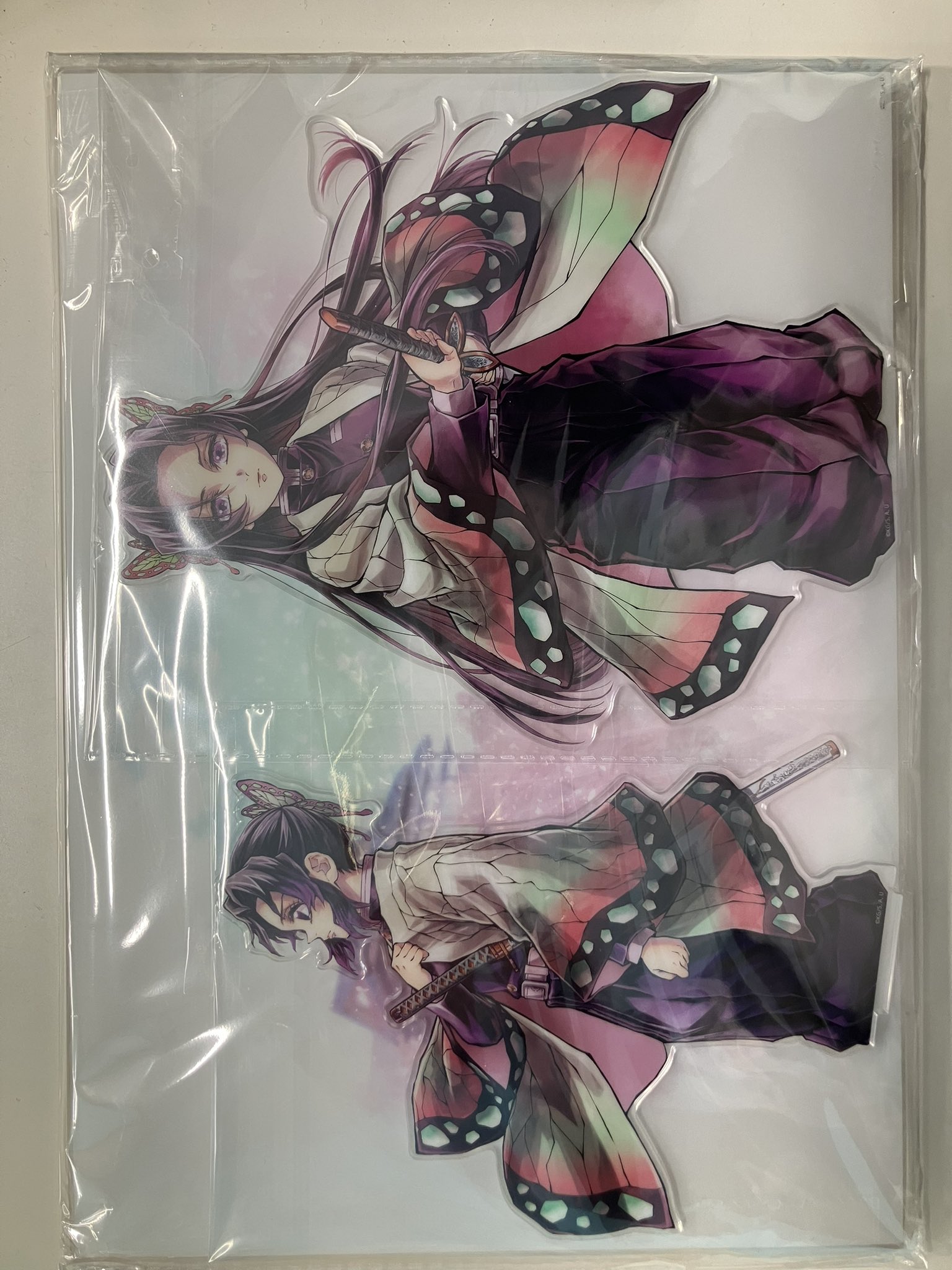 【未開封】劇場版 鬼滅の刃 無限城編 「繋ぐ」 描き下ろしイラスト コミックマーケット106 「しのぶとカナエ」 WEBSHOPくじ A賞 「繋ぐ」 ビッグアクリルスタンドキット 胡蝶しのぶ&胡蝶カナエ